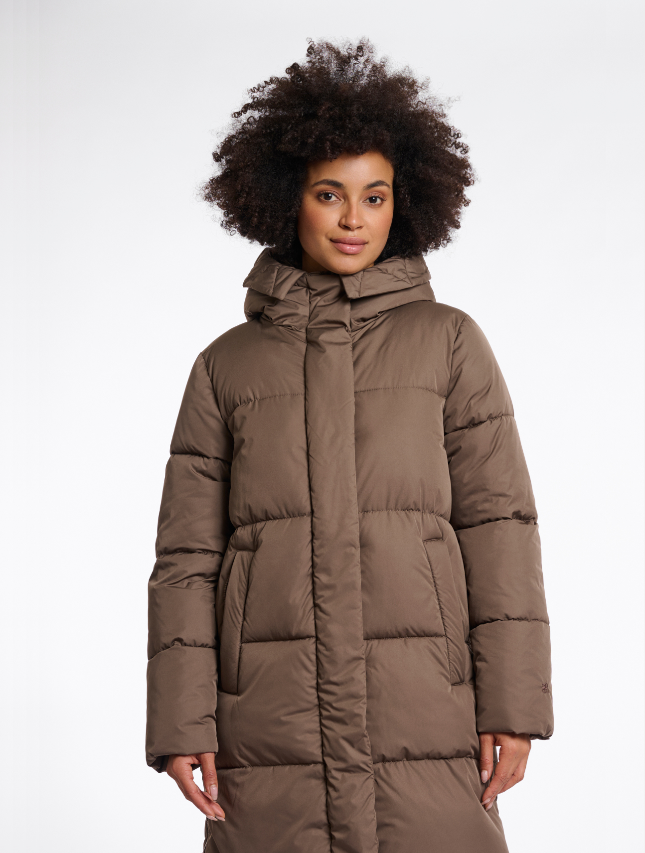 Tessa Long Hooded Padded Coat