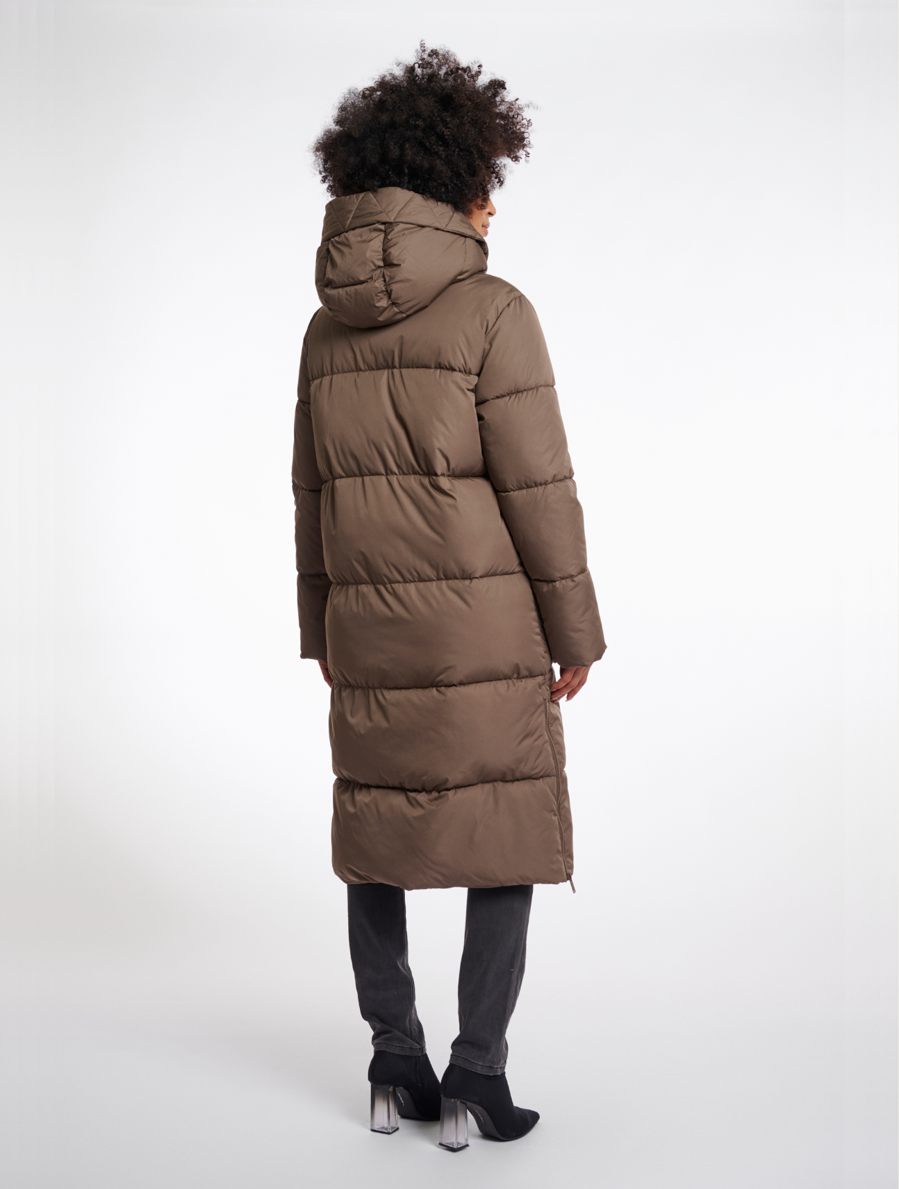 Tessa Long Hooded Padded Coat
