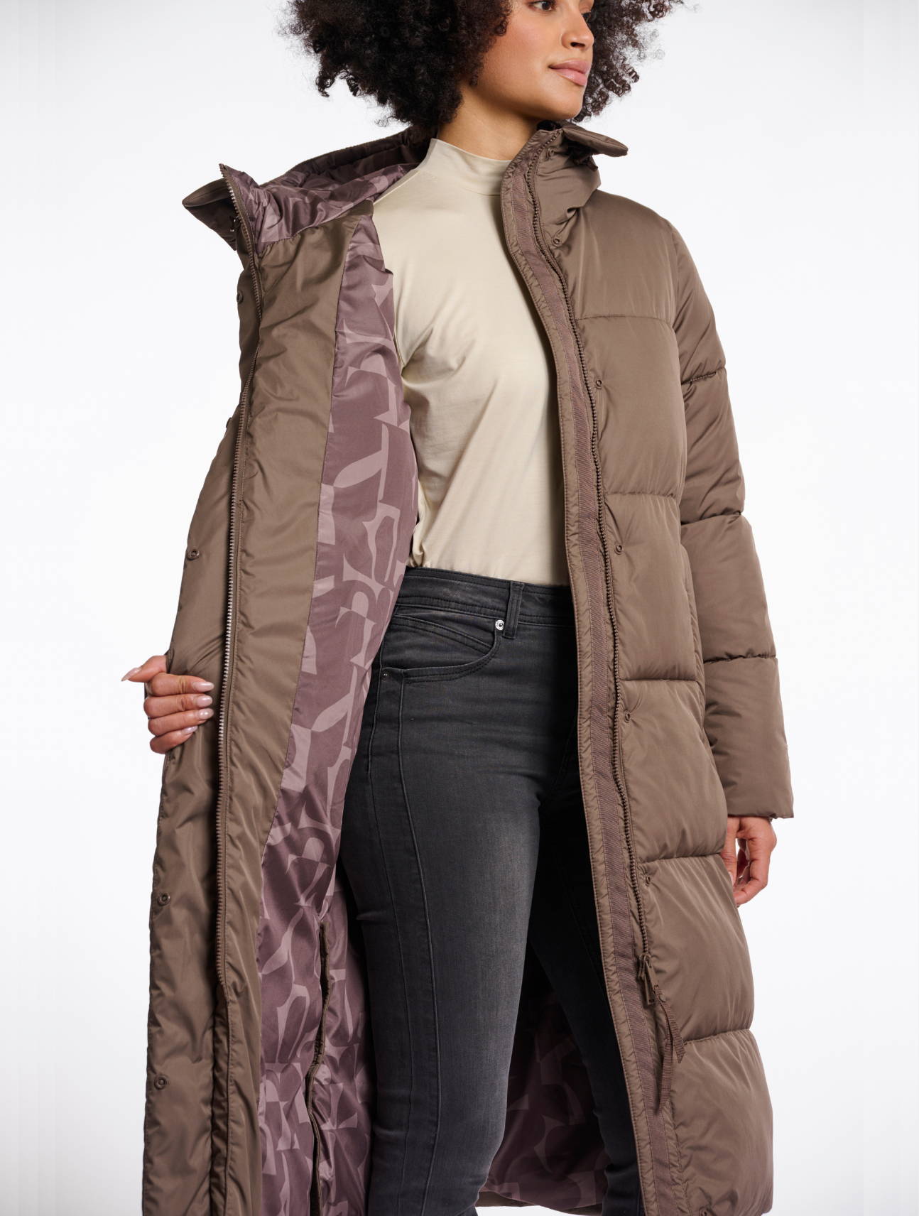 Tessa Long Hooded Padded Coat