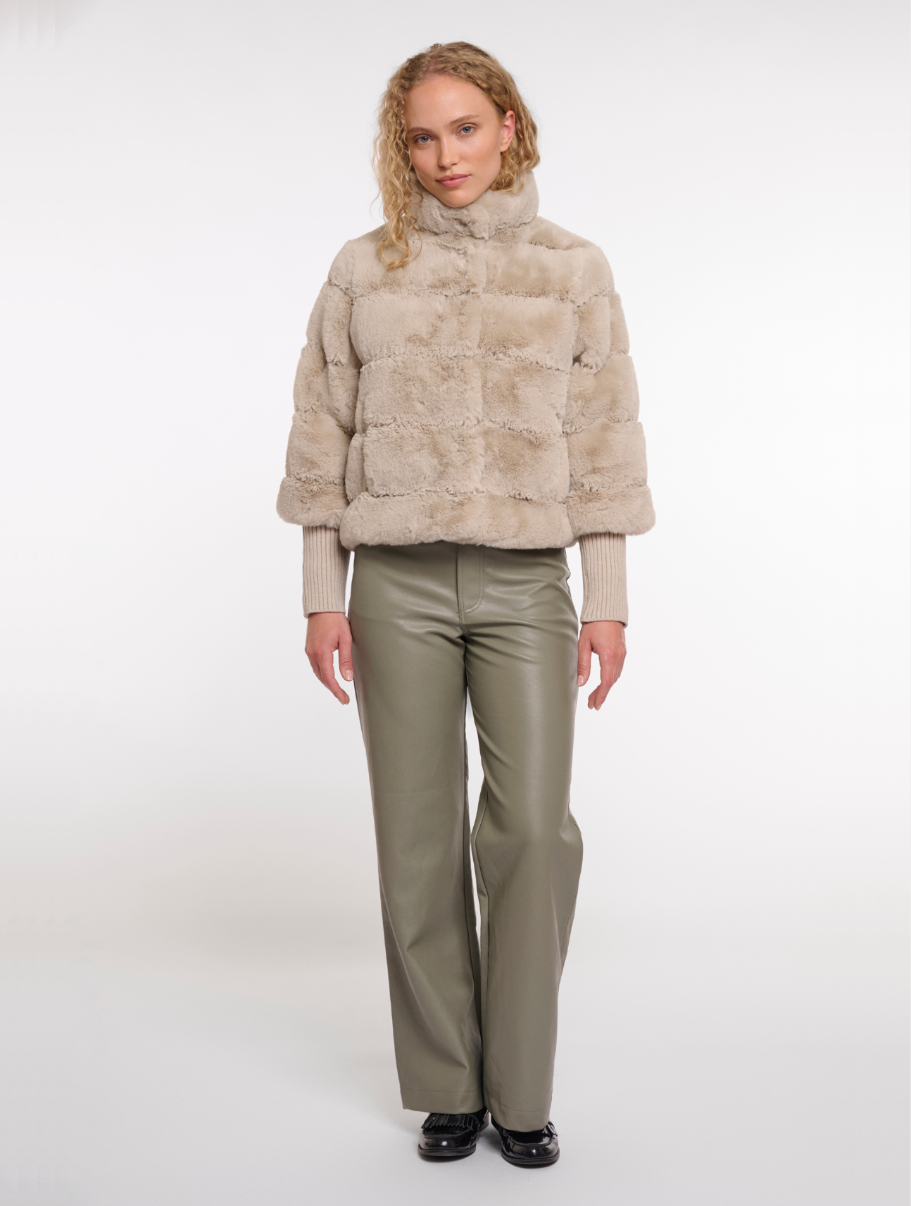 Feline Faux Fur Jacket