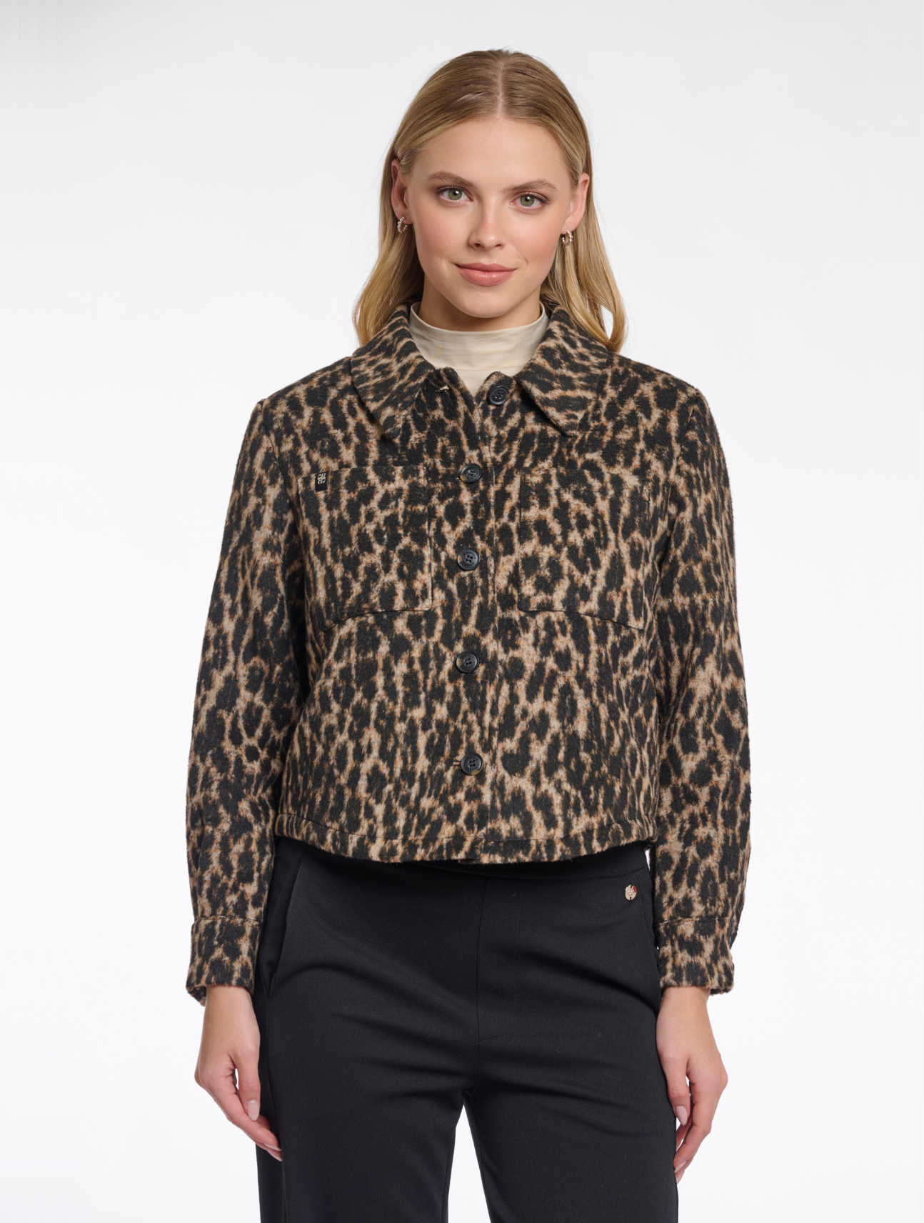 Lize Short Leopard Jacket