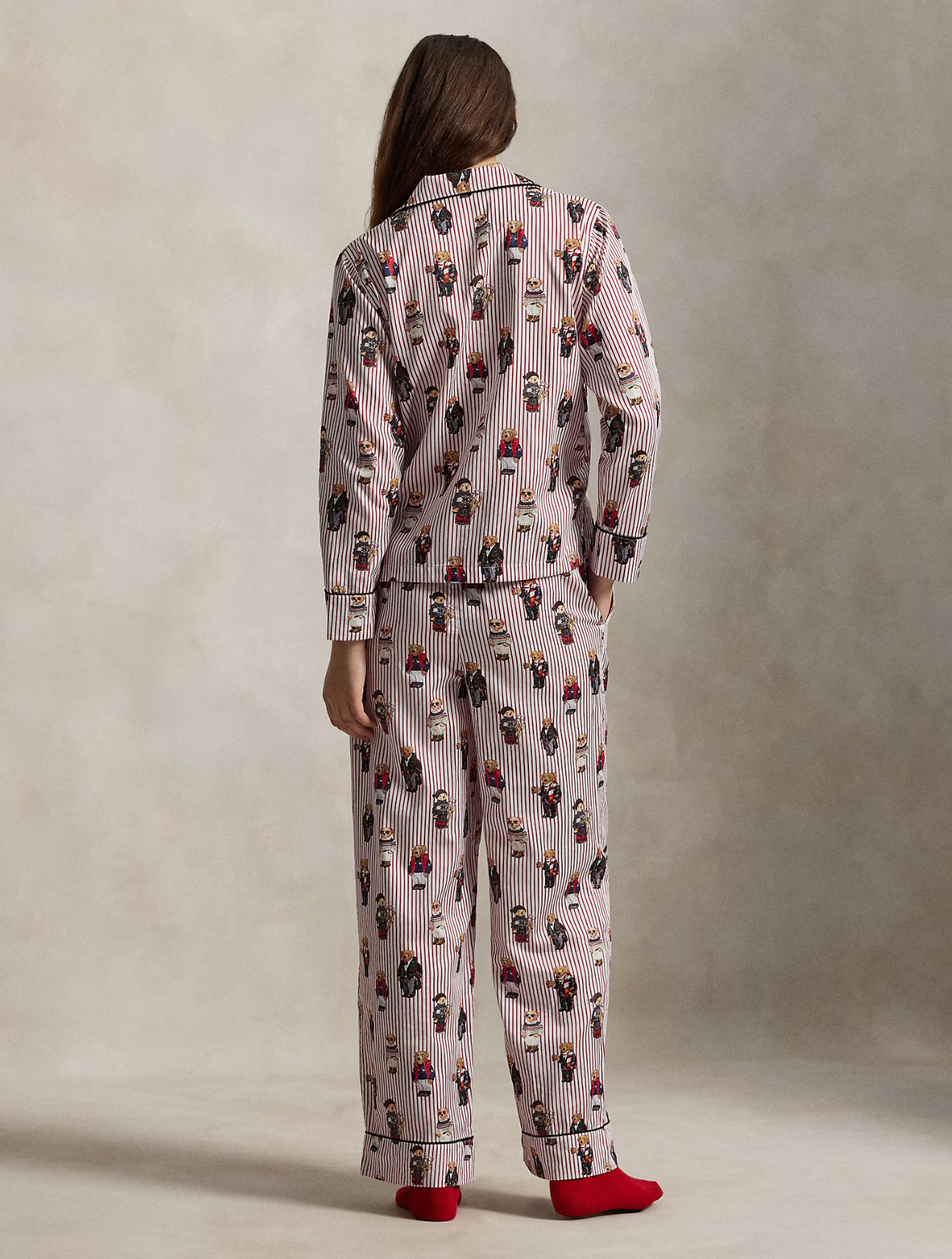 Polo Bear Cotton Sateen Pajama Set