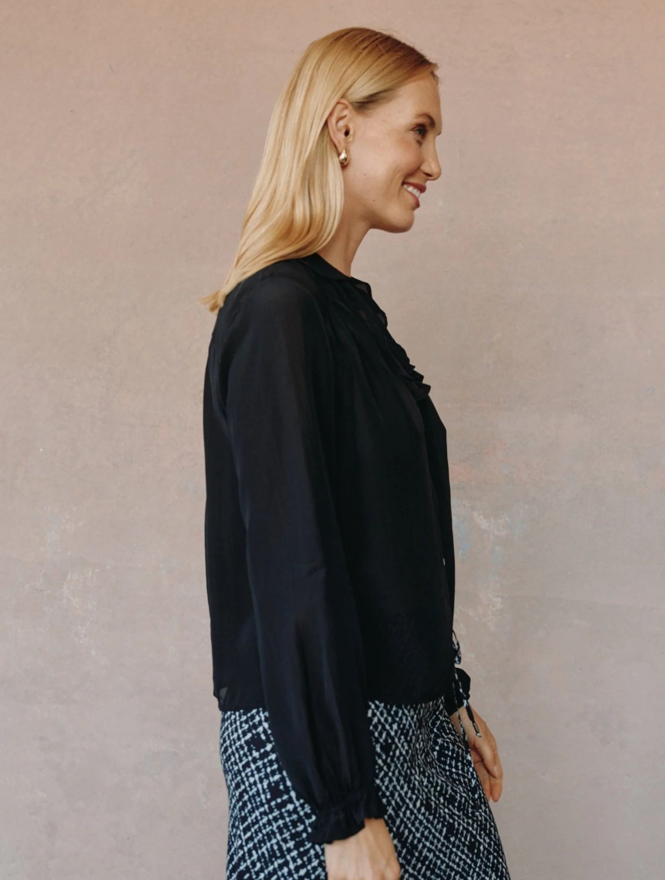 Raglan Ruffle Blouse