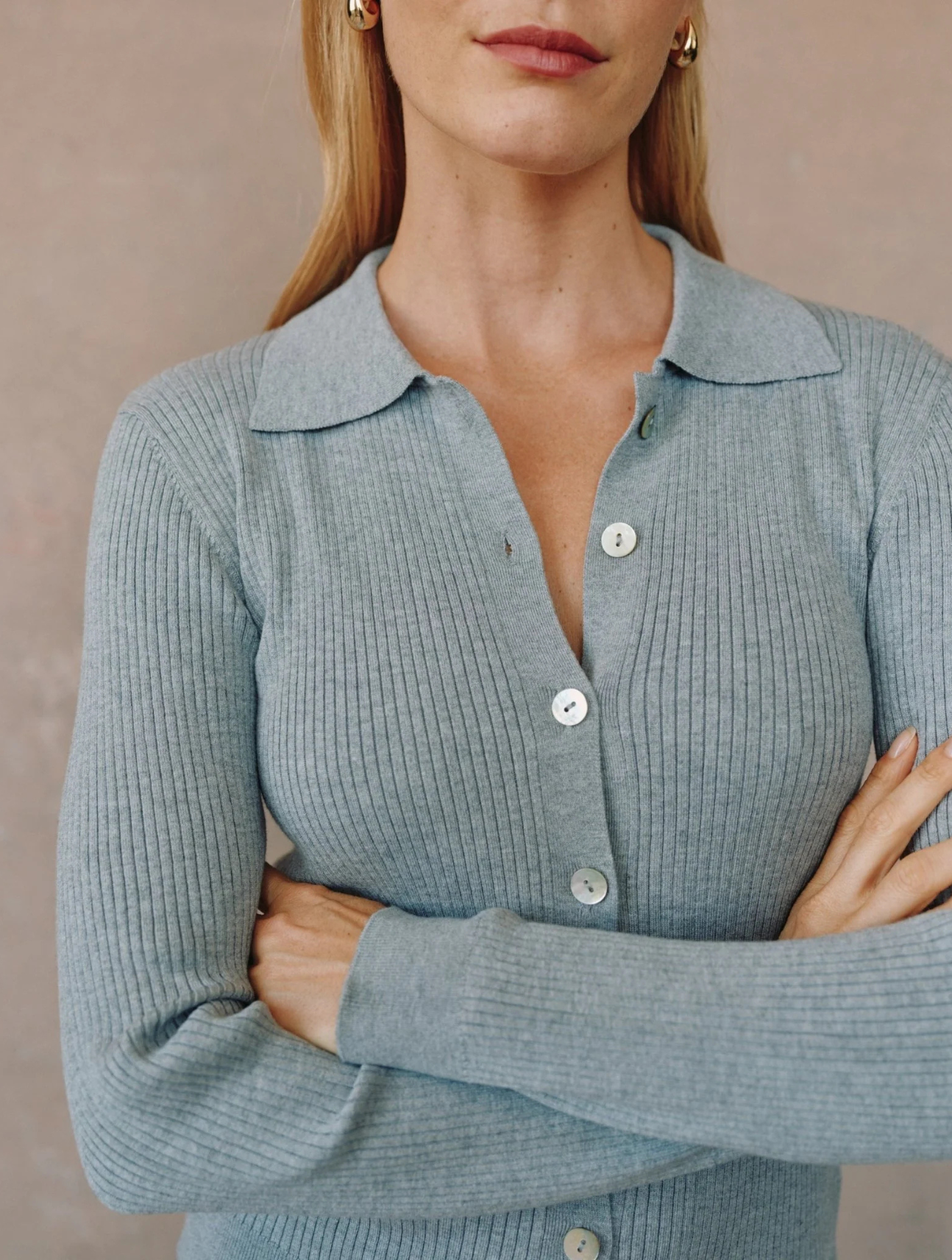 Collared Button Down Sweater