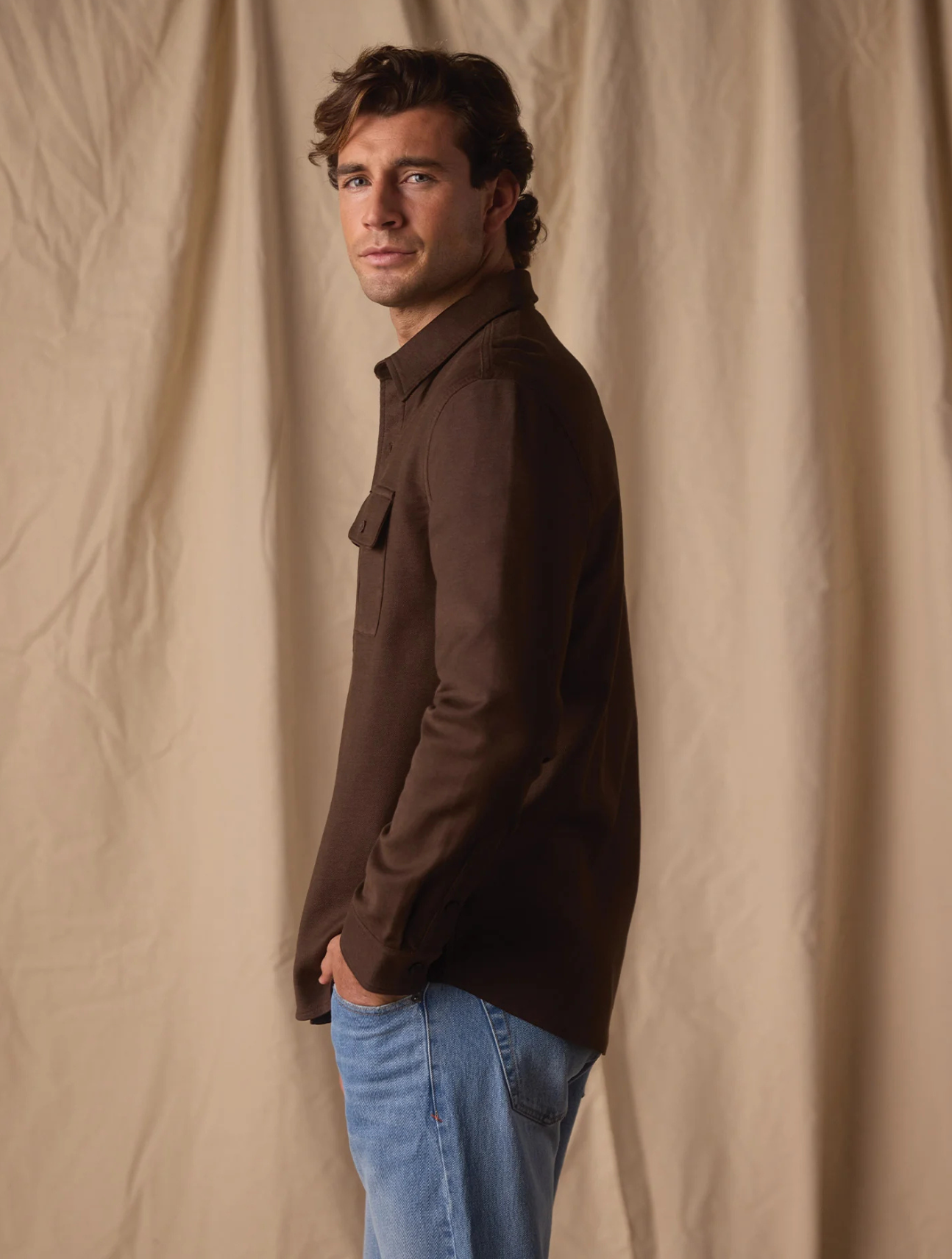 Comfort Terry Shirt Jacket