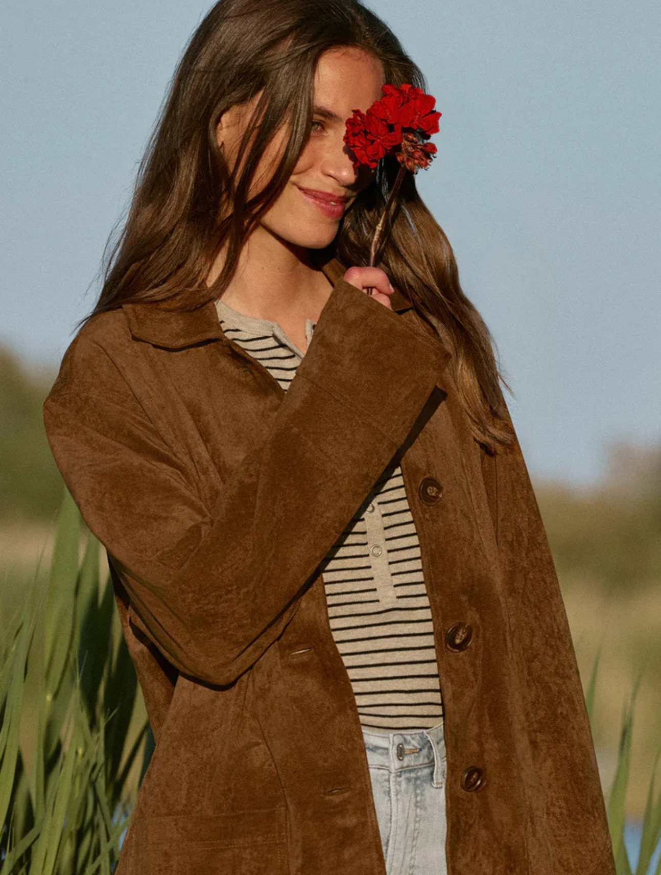 Decker Faux Suede Chore Jacket