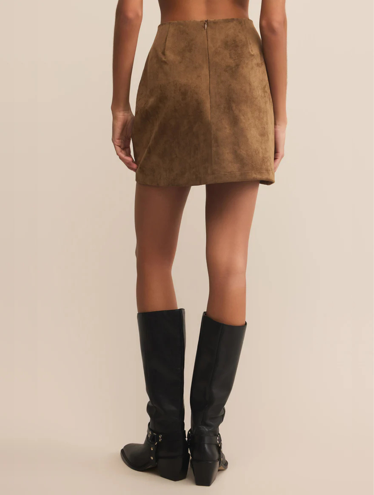Ciera Faux Suede Mini Skirt