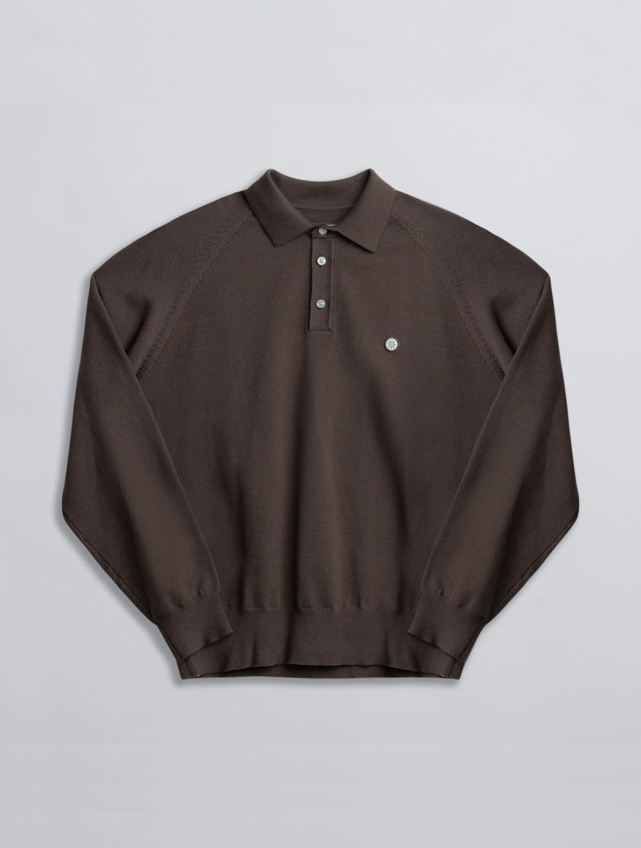 Long Sleeve Knit Polo