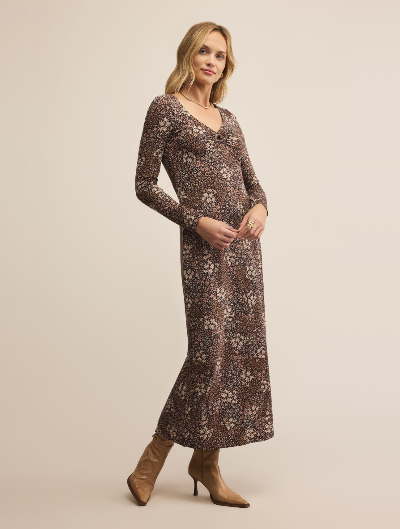 Sable Floral Midi Dress