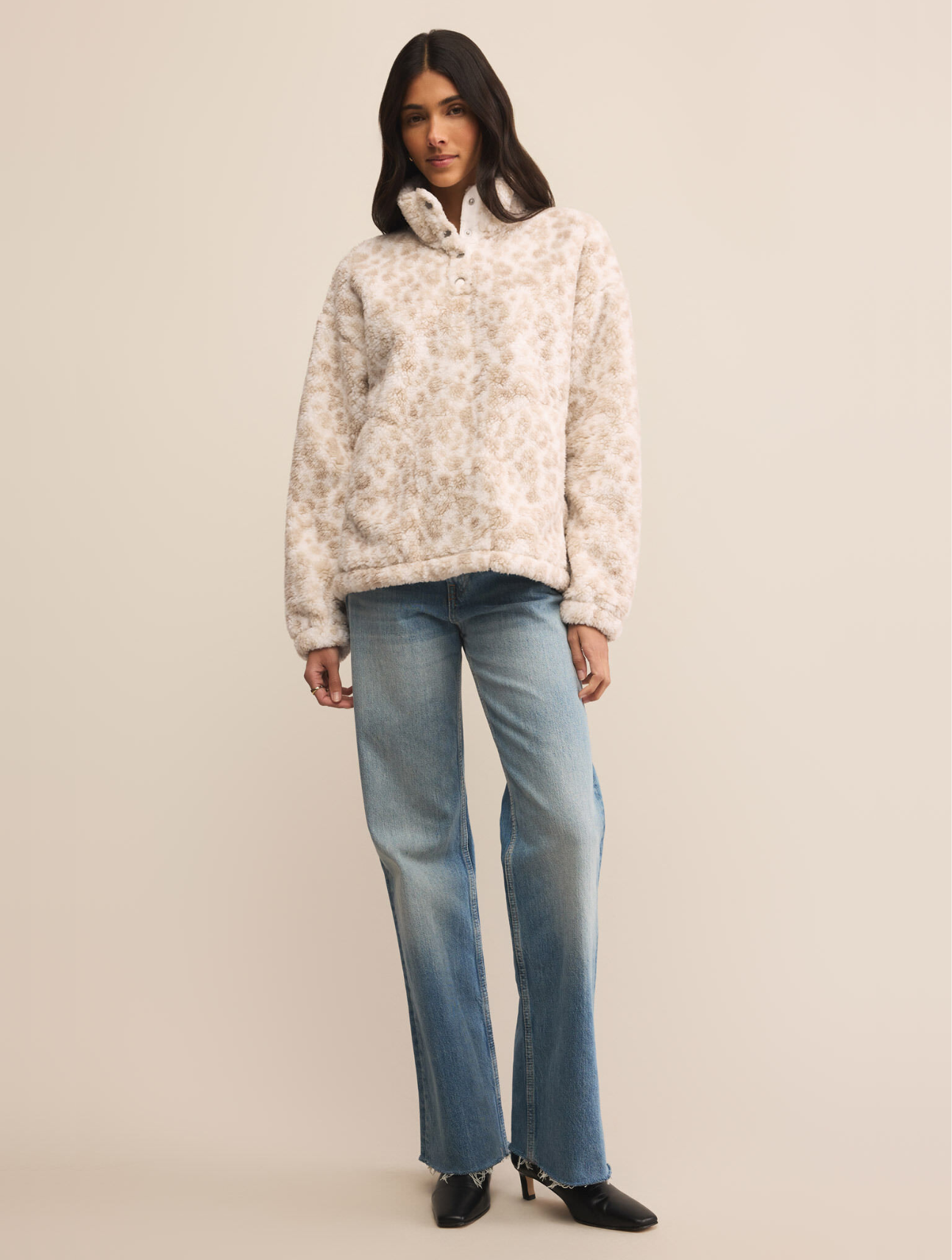 Brooklyn Leopard Sherpa Jacket
