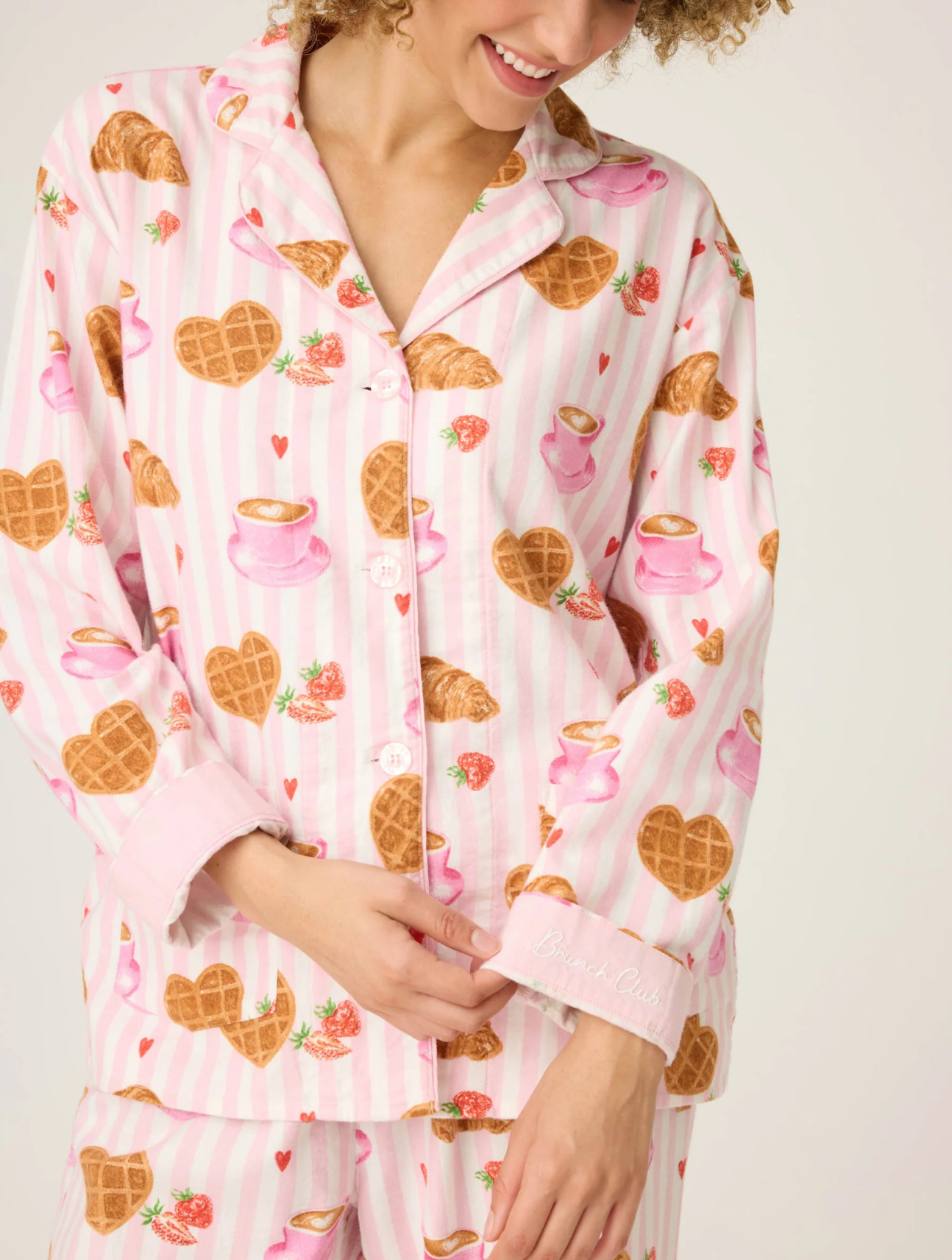 Brunch Club Flannel PJ Set