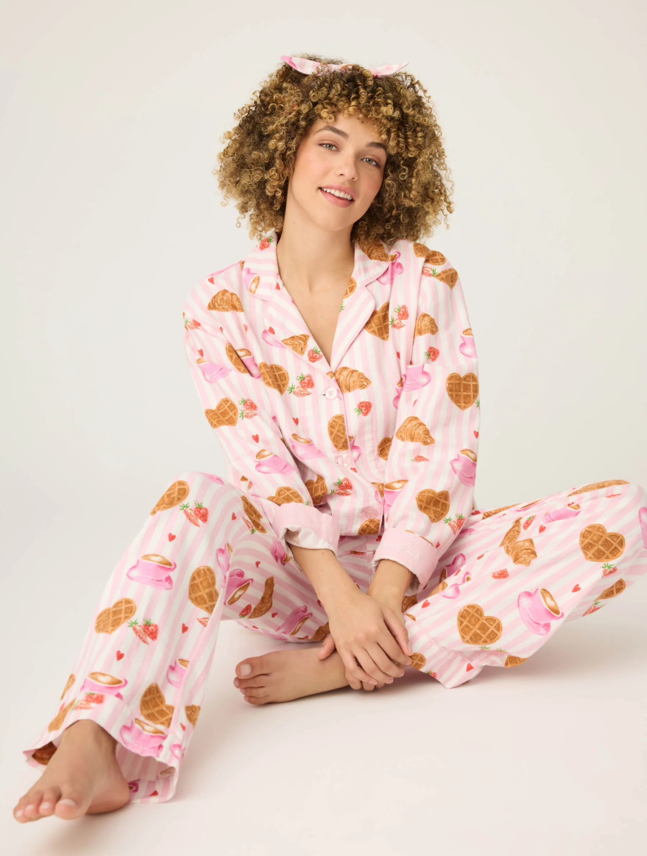Brunch Club Flannel PJ Set