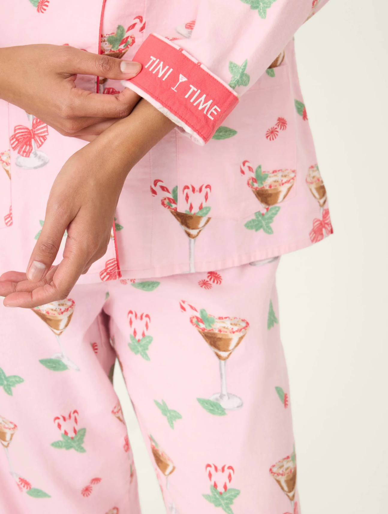Tini Time Drink Flannel PJ Set