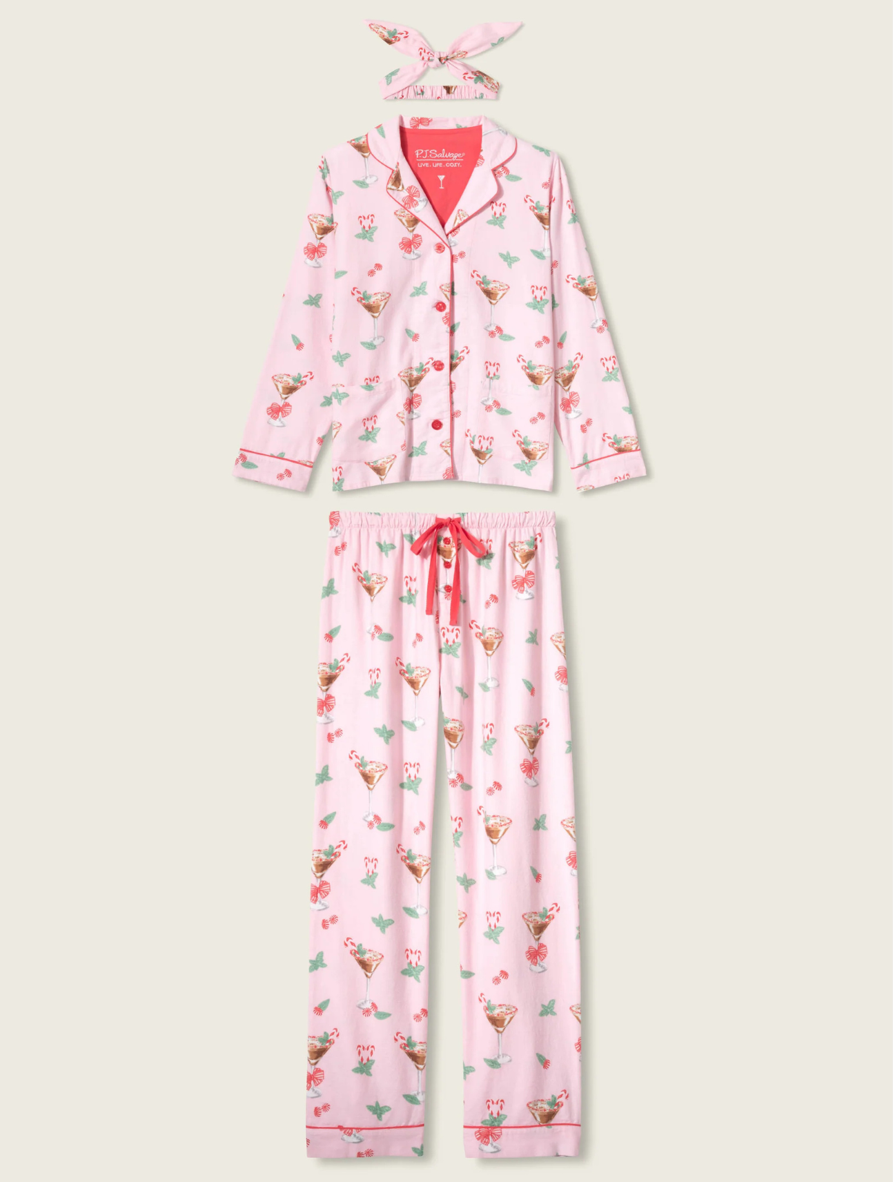Tini Time Drink Flannel PJ Set