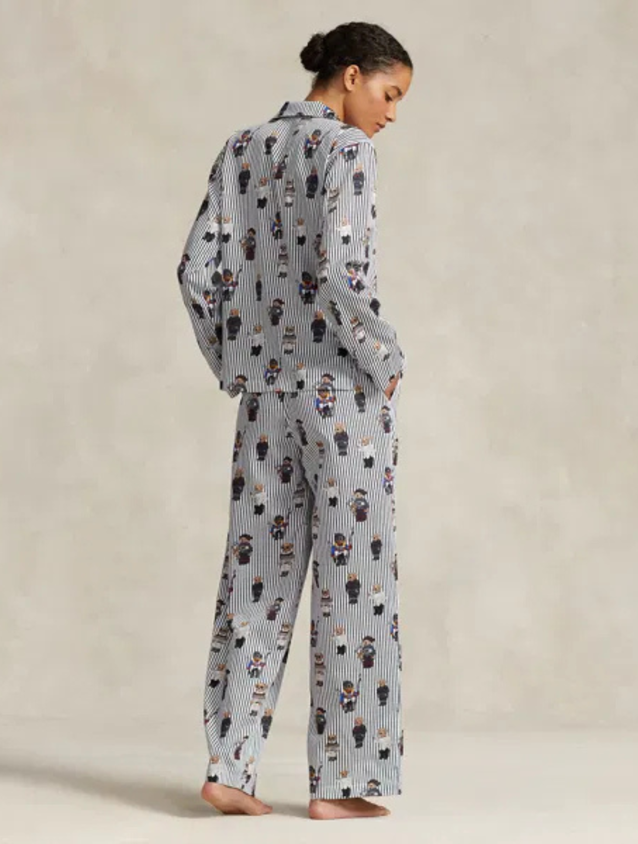 Polo Bear Cotton Sateen Pajama Set