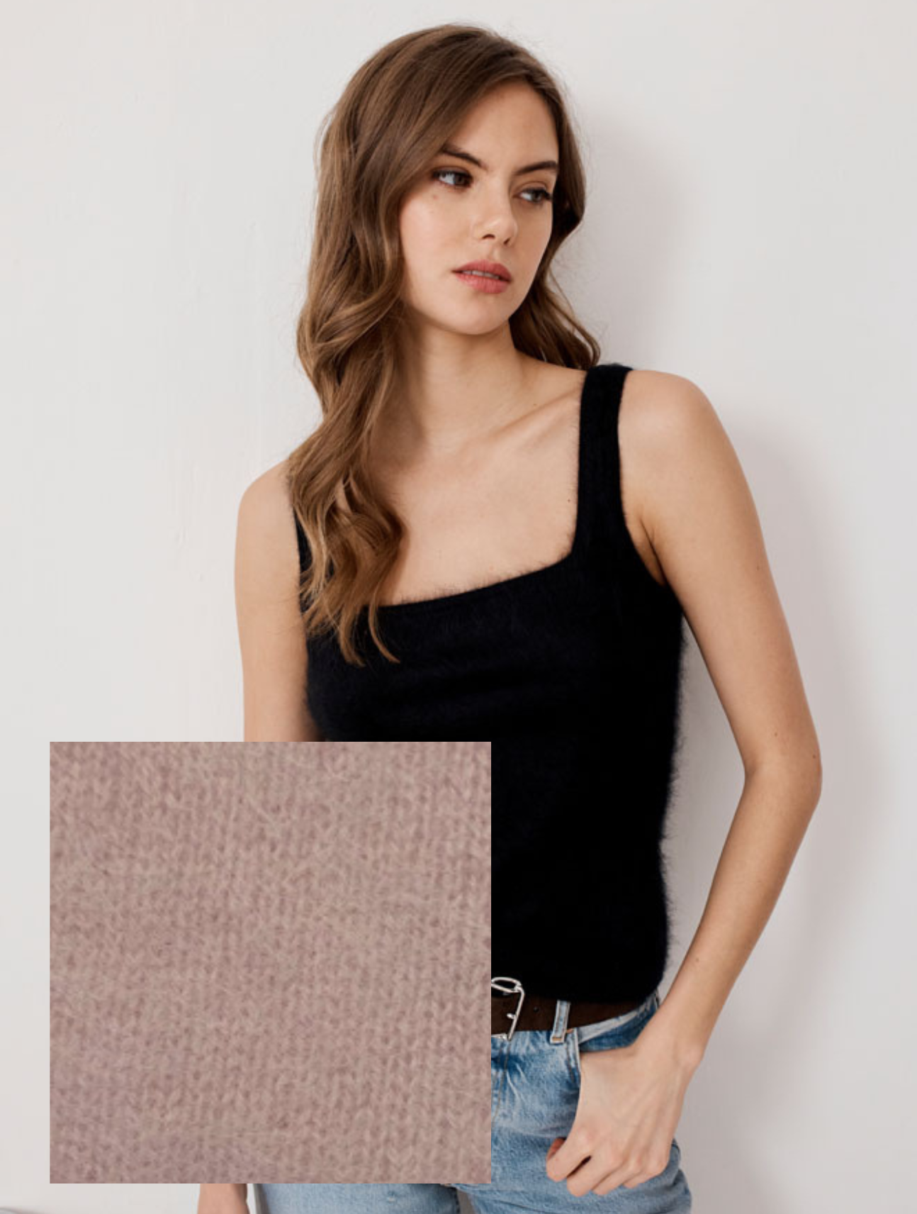 Brushed Square Neck Tank