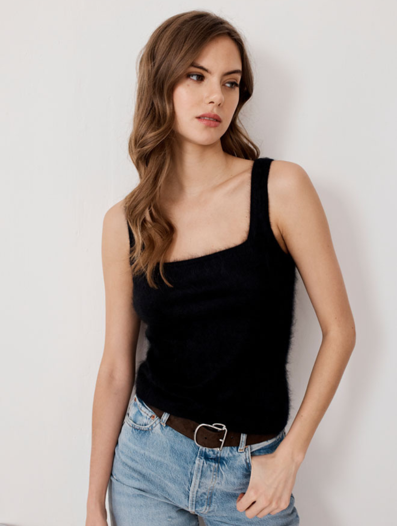 Brushed Square Neck Tank