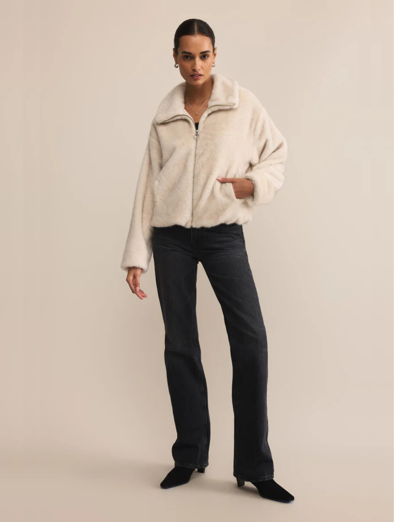 Amethyst Faux Fur Jacket