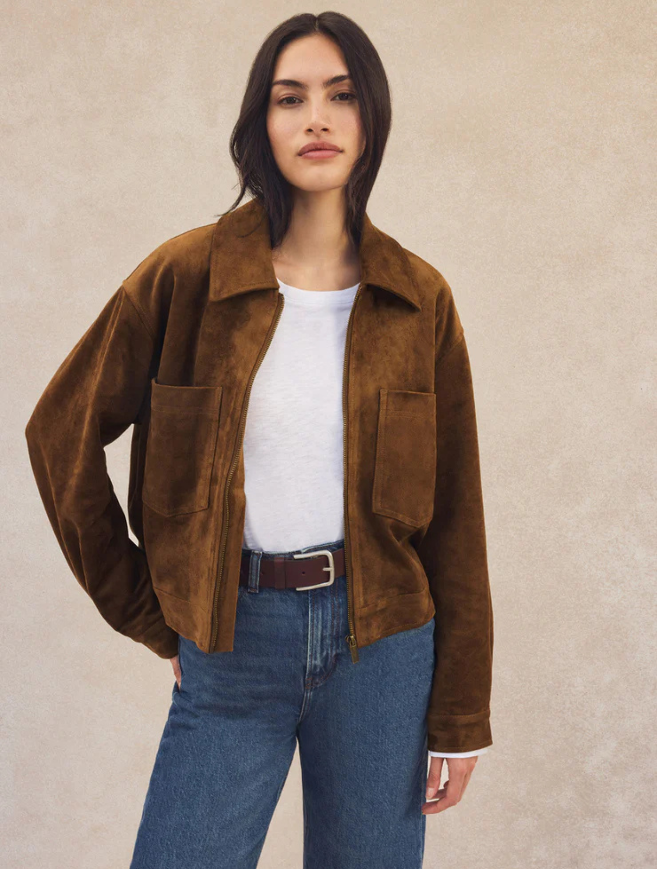 Heritage Vegan Suede Jacket