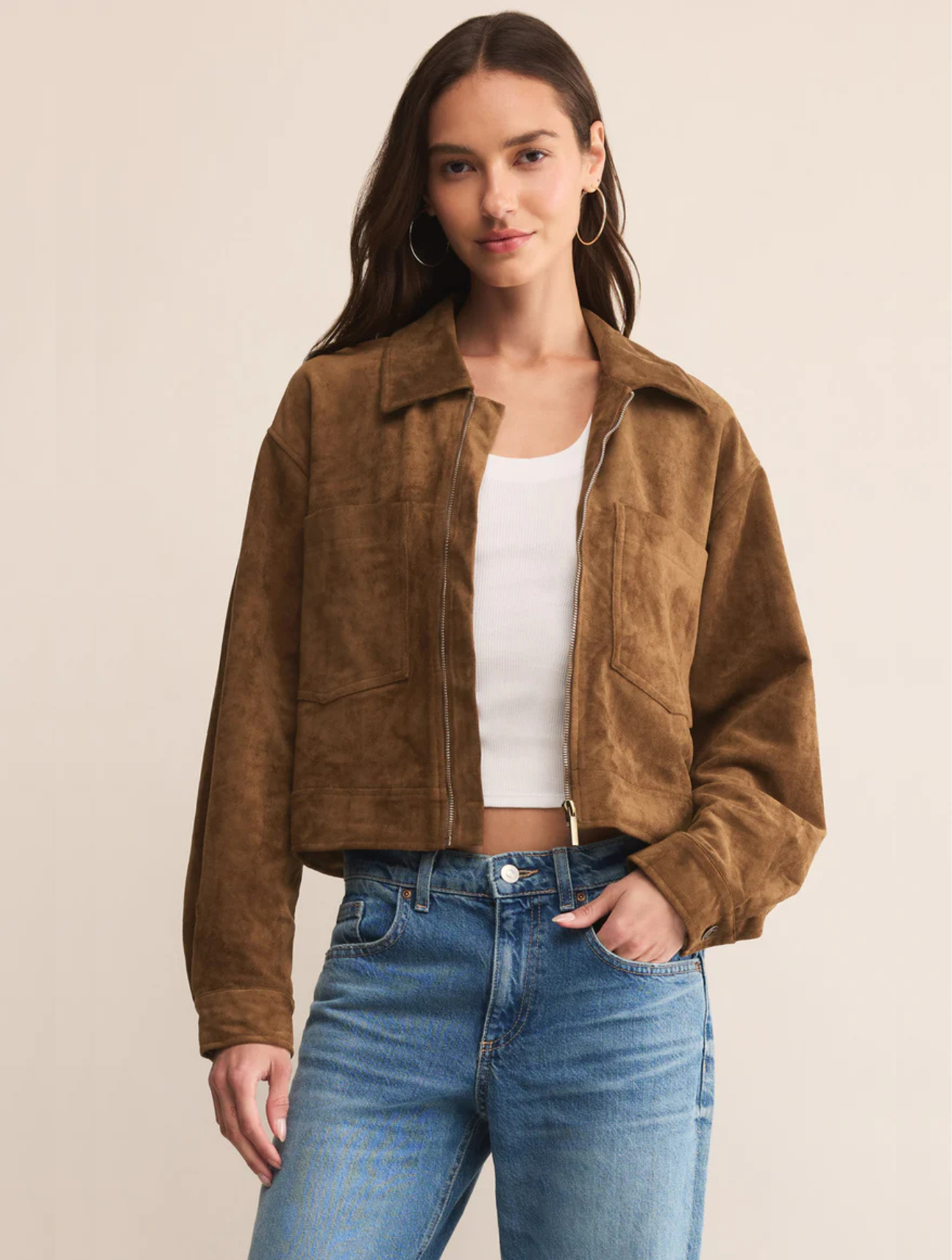 Heritage Vegan Suede Jacket