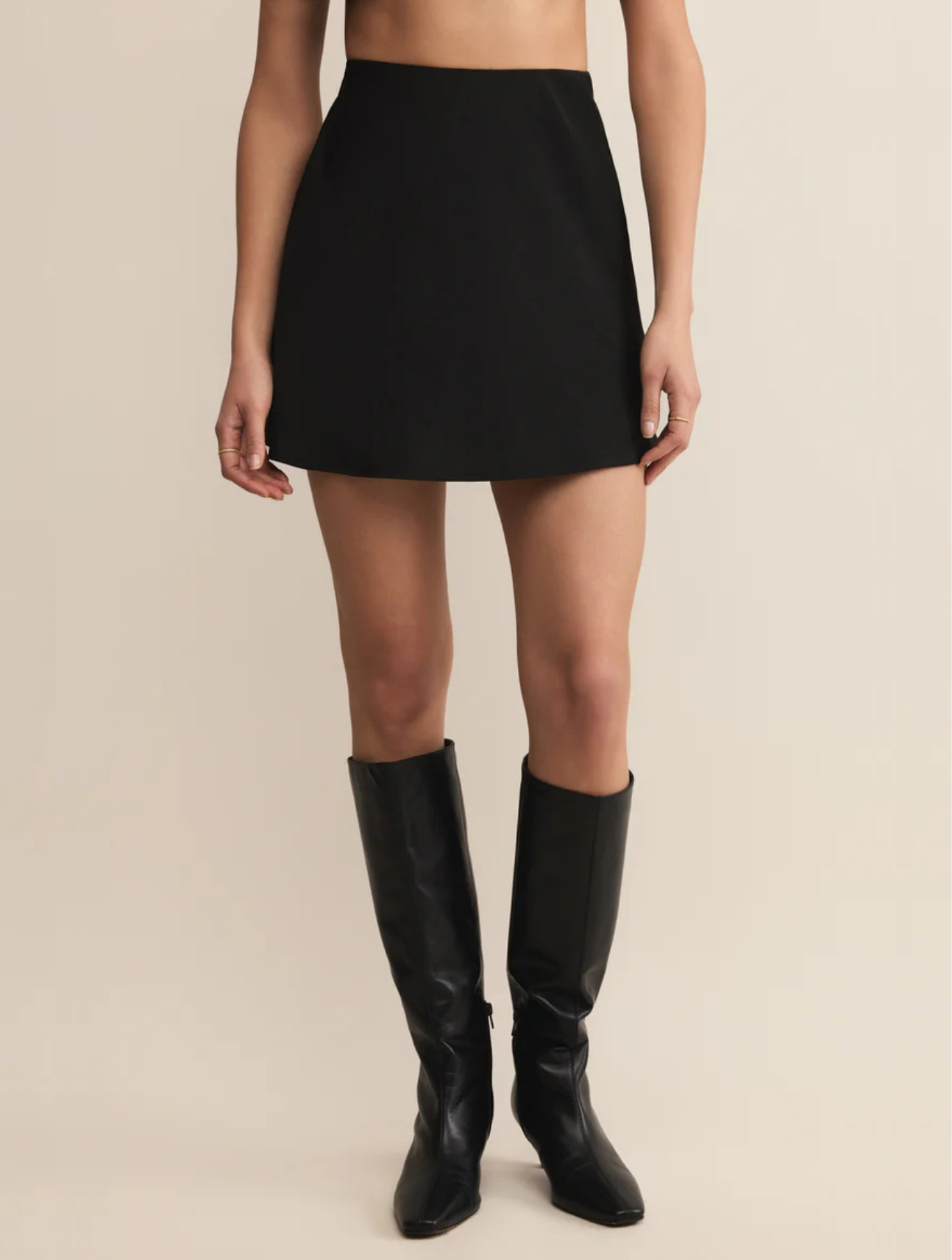 Chablis Satin Mini Skirt