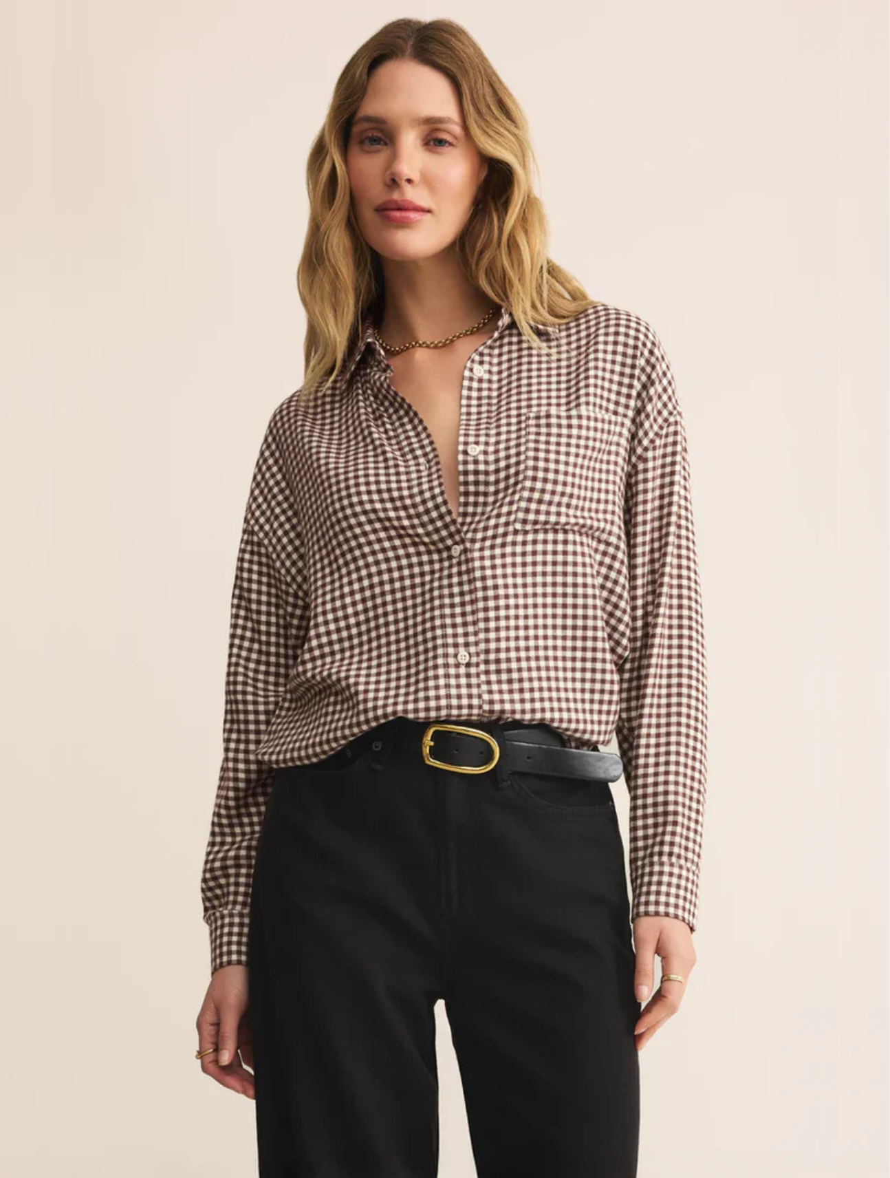 River Plaid Button Up