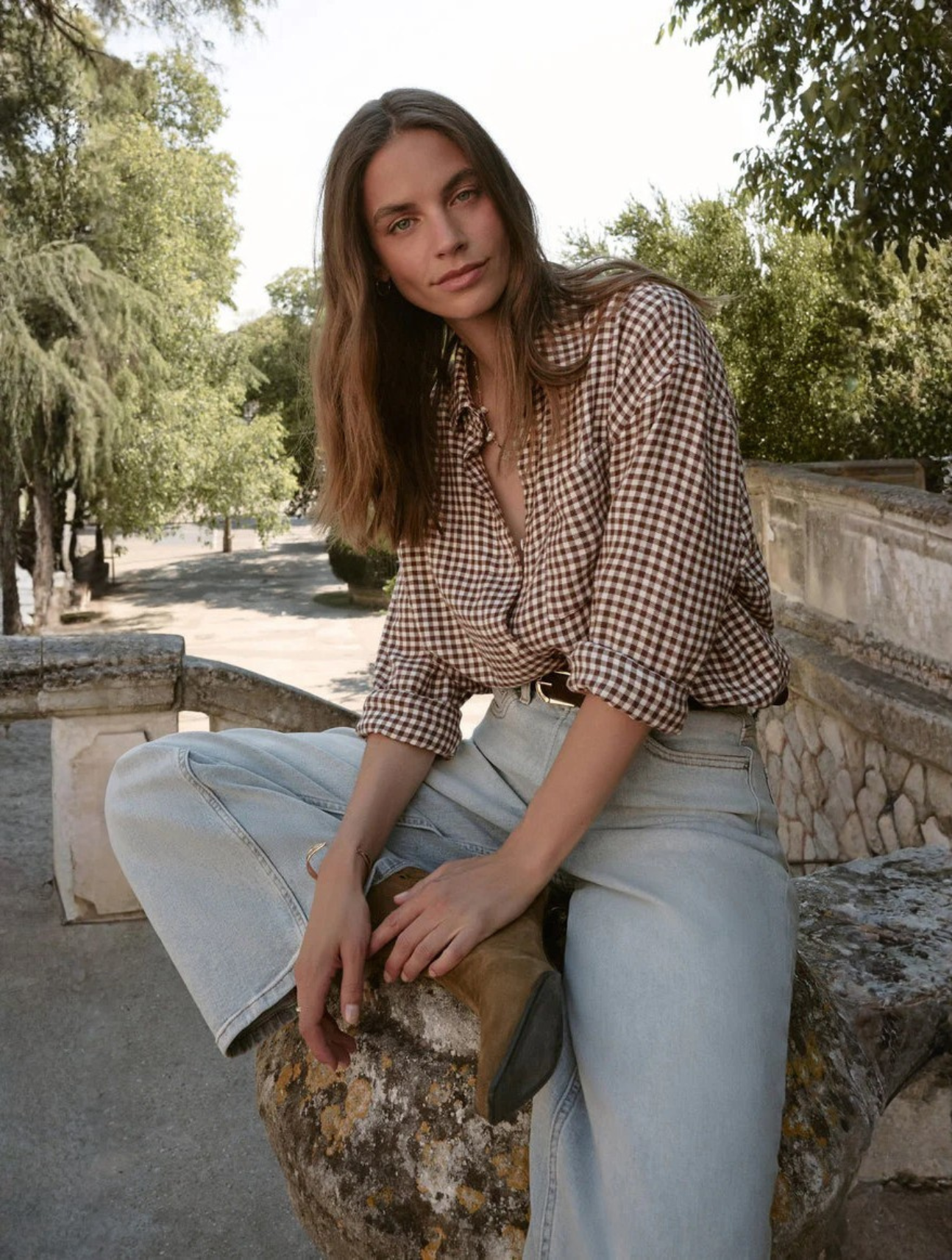 River Plaid Button Up