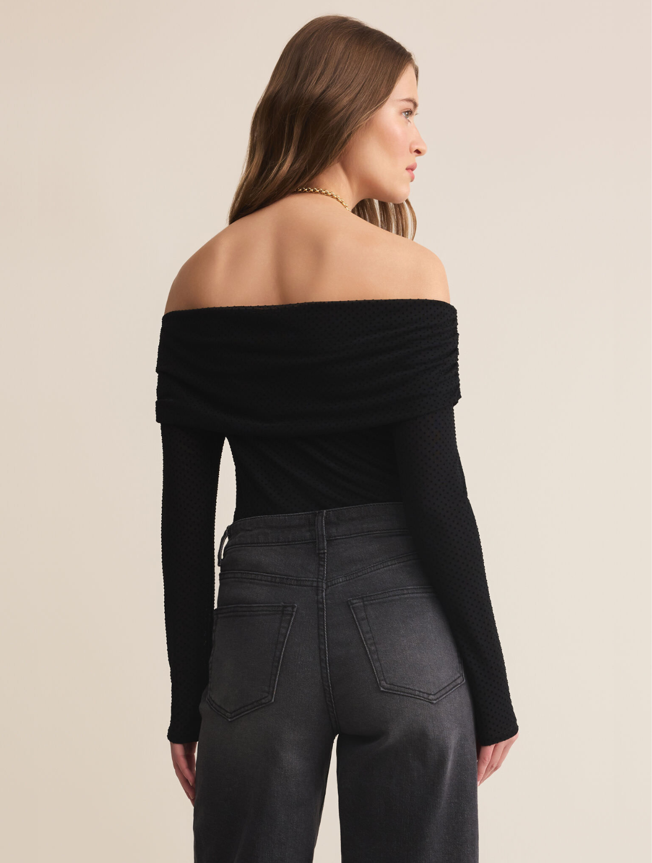 Whimsy Off Shoulder Mesh Top1