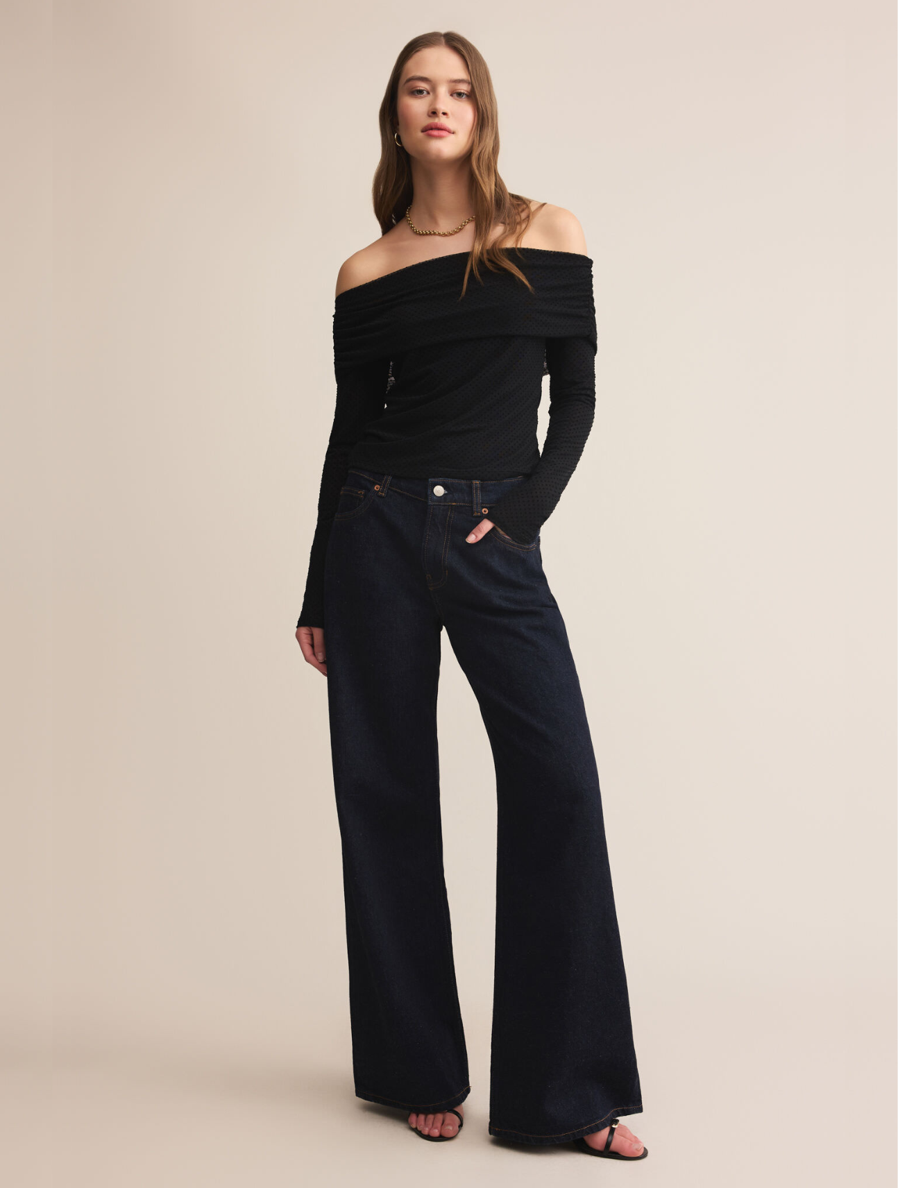 Whimsy Off Shoulder Mesh Top1