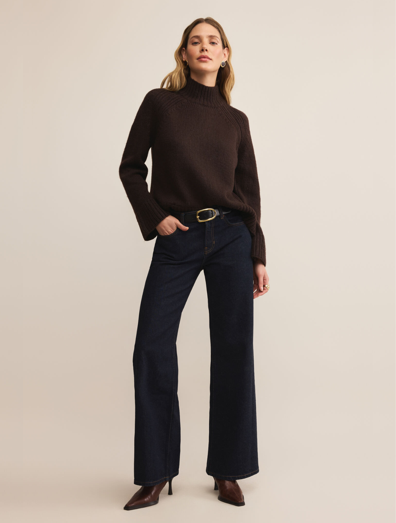 Emerge Mock Neck Sweater