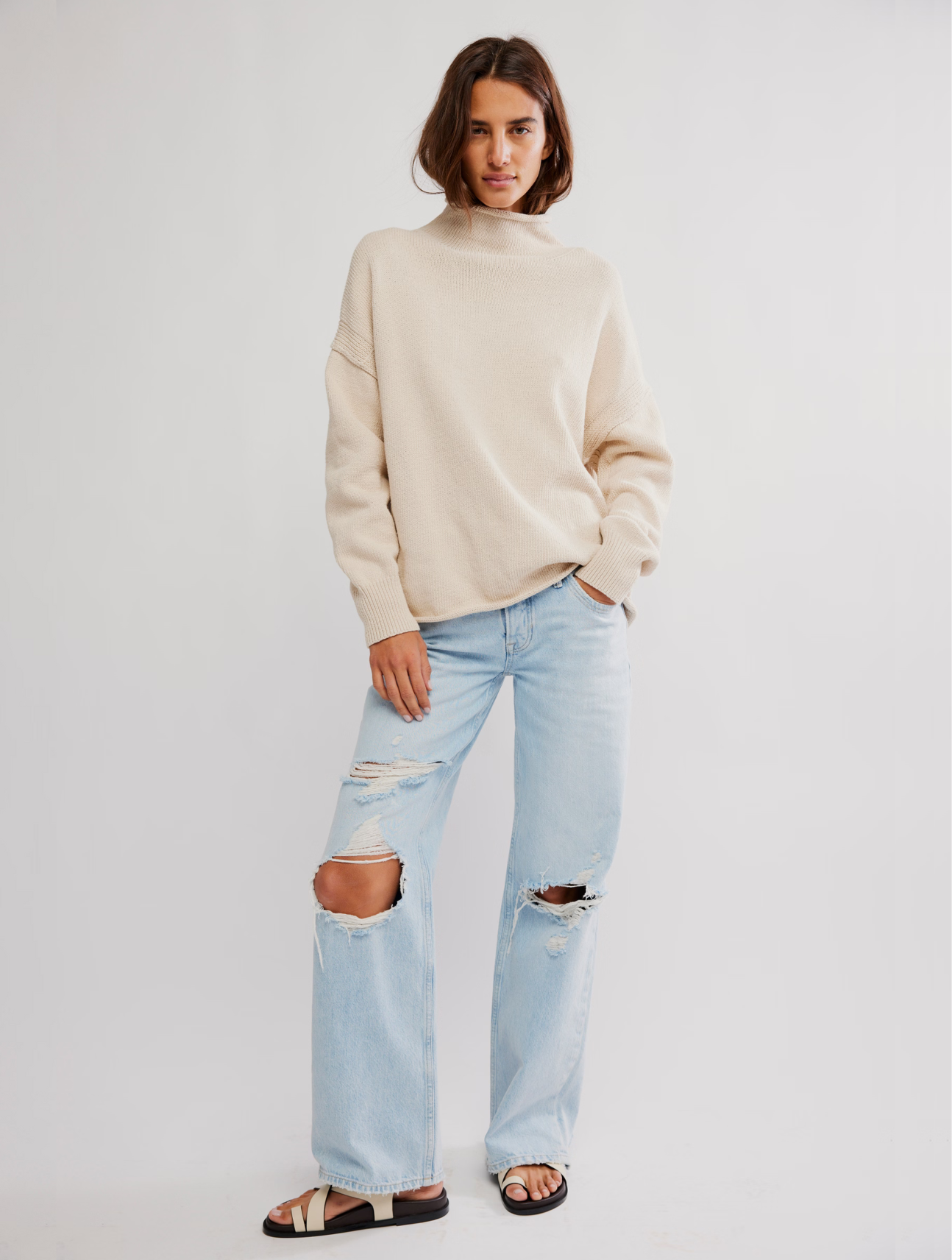 Torres Roll Neck Knit Sweater