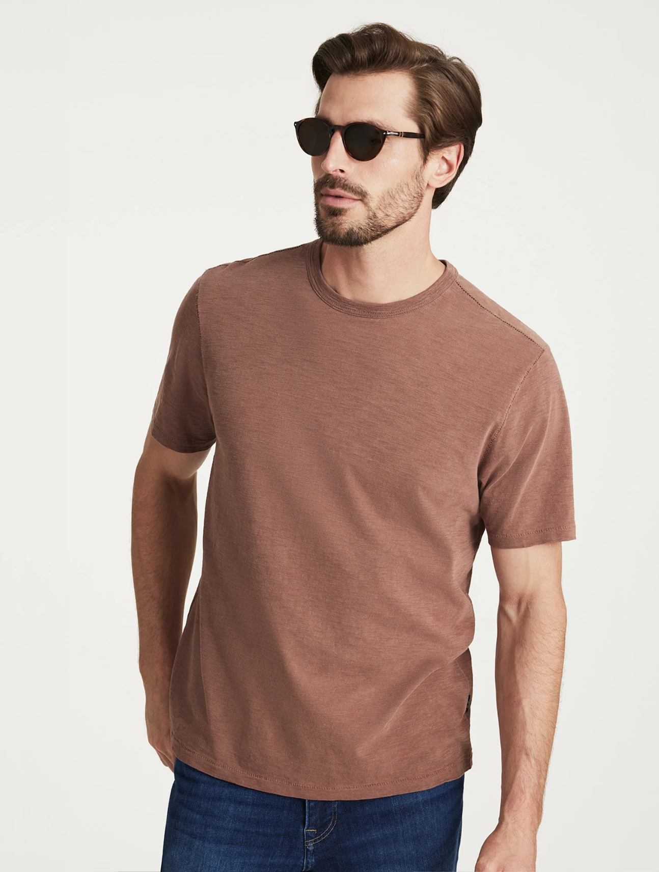 Slub Crew Neck T-Shirt