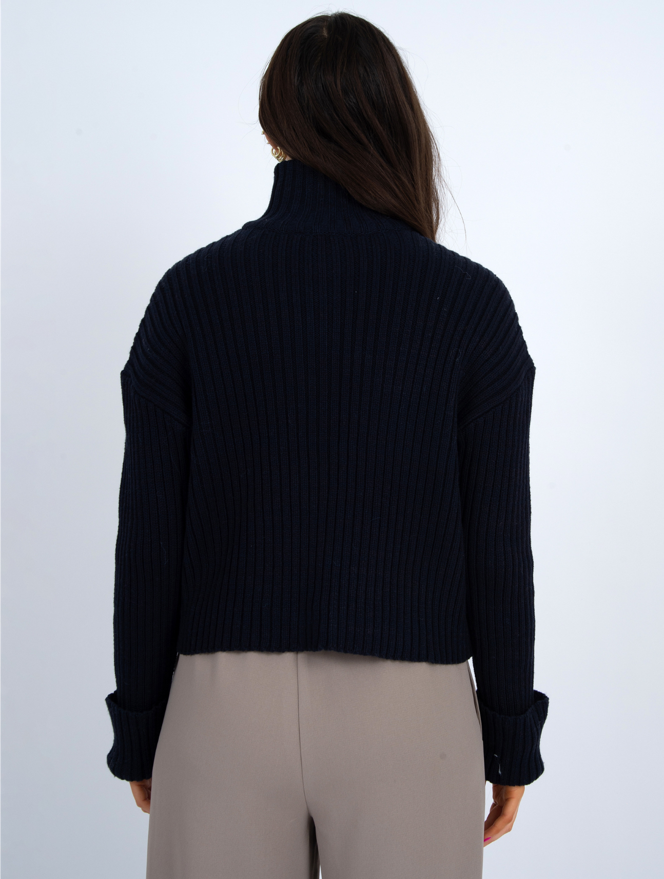 Lake Mock Neck Cardigan