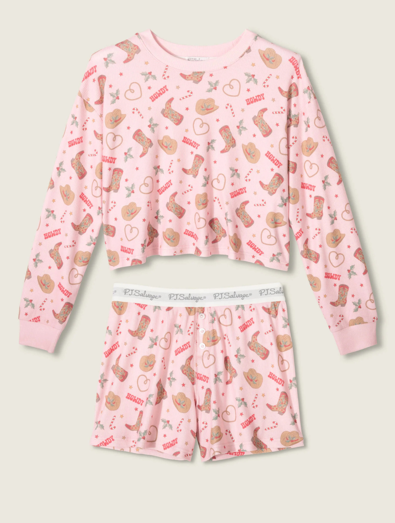 Boyfriend Boxer Western Holiday PJ Set