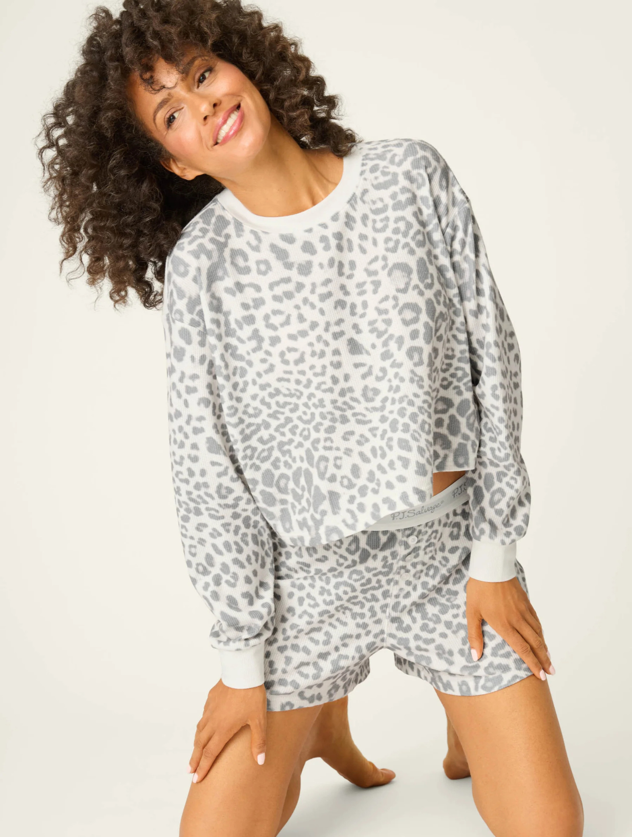 Boyfriend Boxer Leopard Print PJ Set