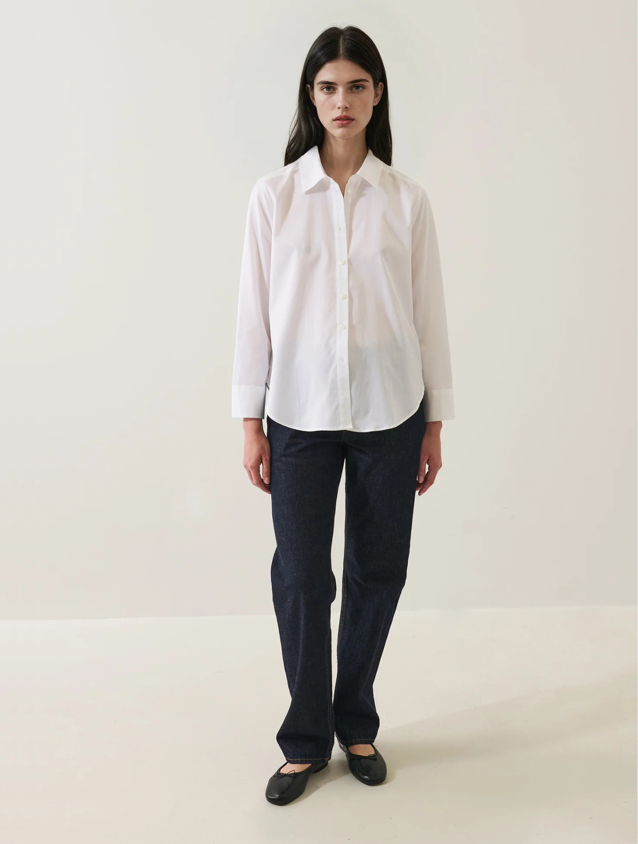 Cotton Pinstripe Essential Shirt