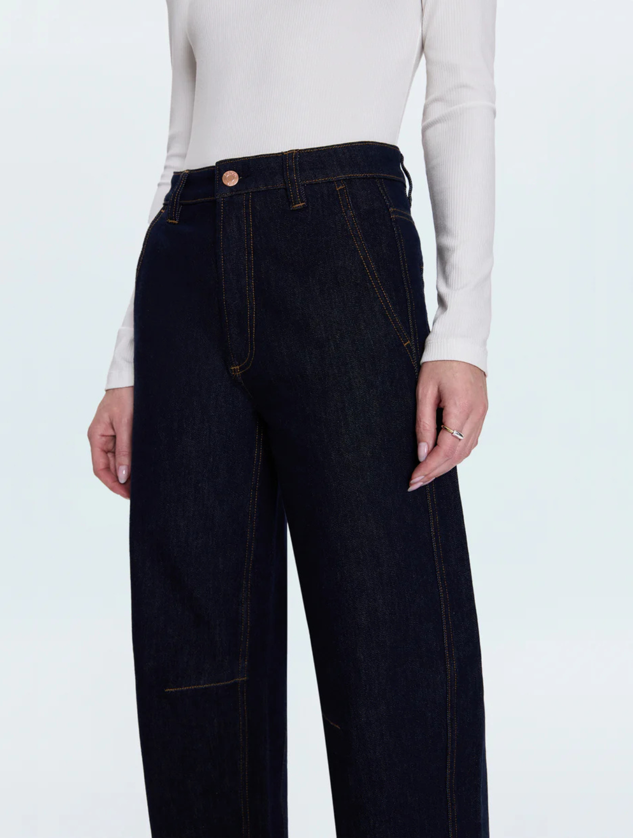 Beau Seamed Crescent Jean
