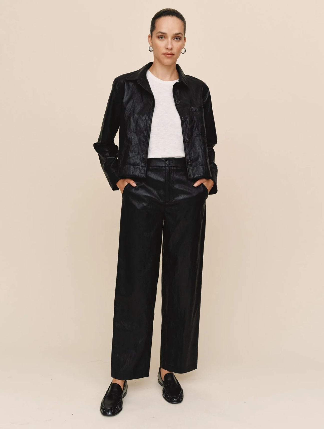 Crop Pocket Button Down