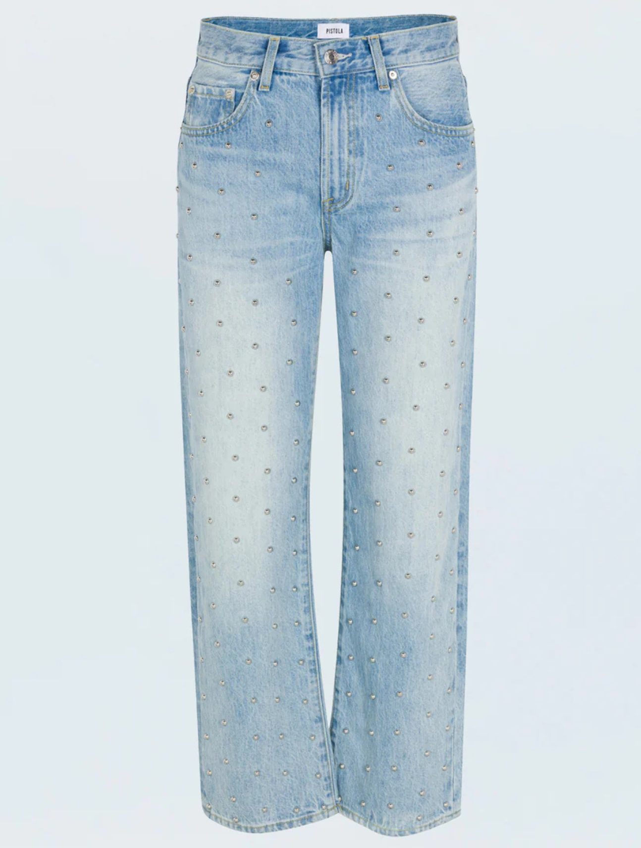 Lexi Mid Rise Bowed Straight