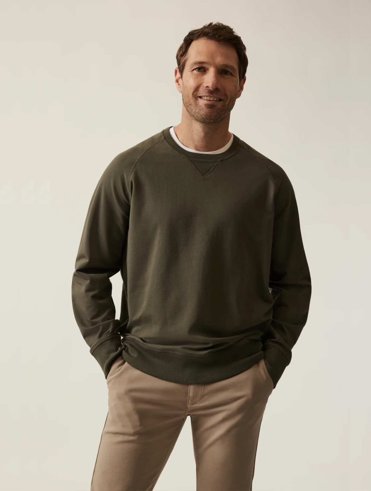 French Terry Crew Sweatshirt