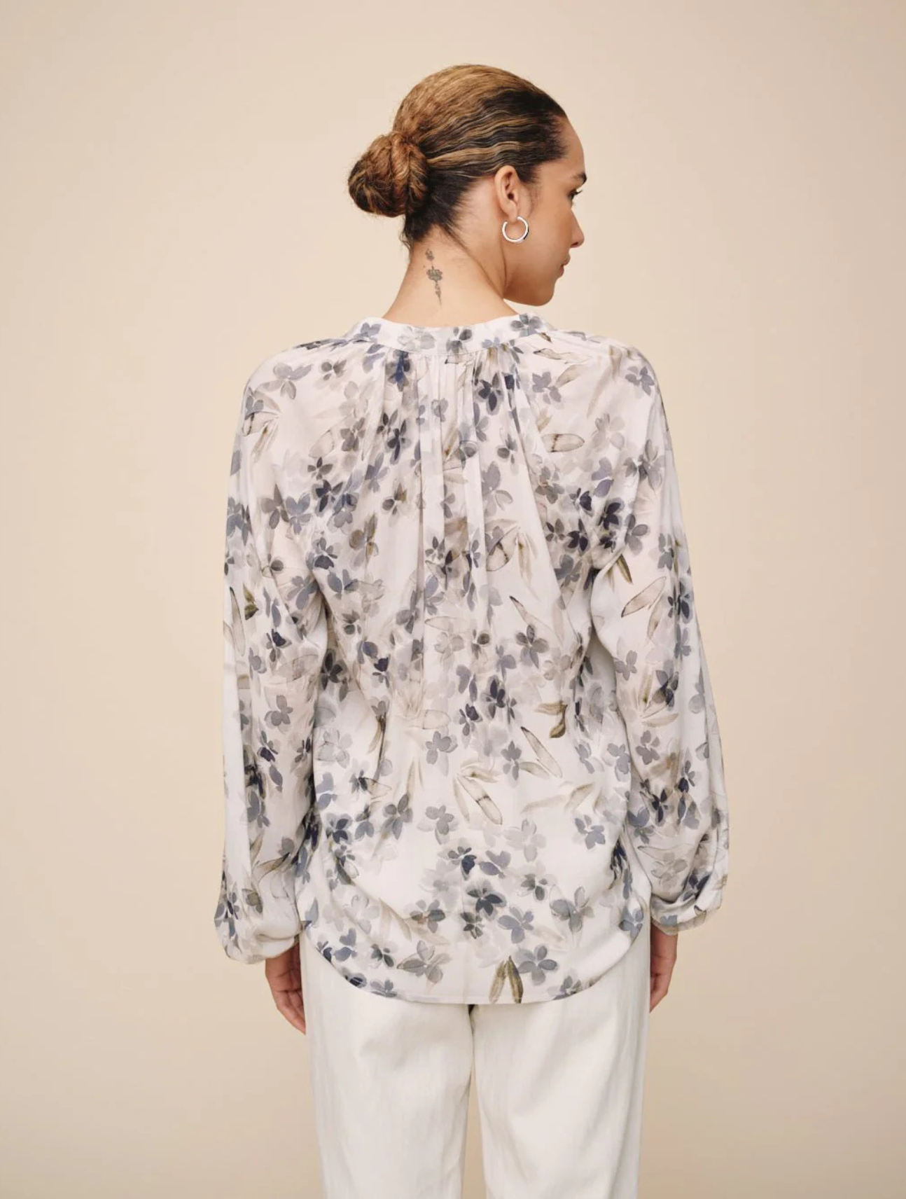 Shirred Raglan Shirt