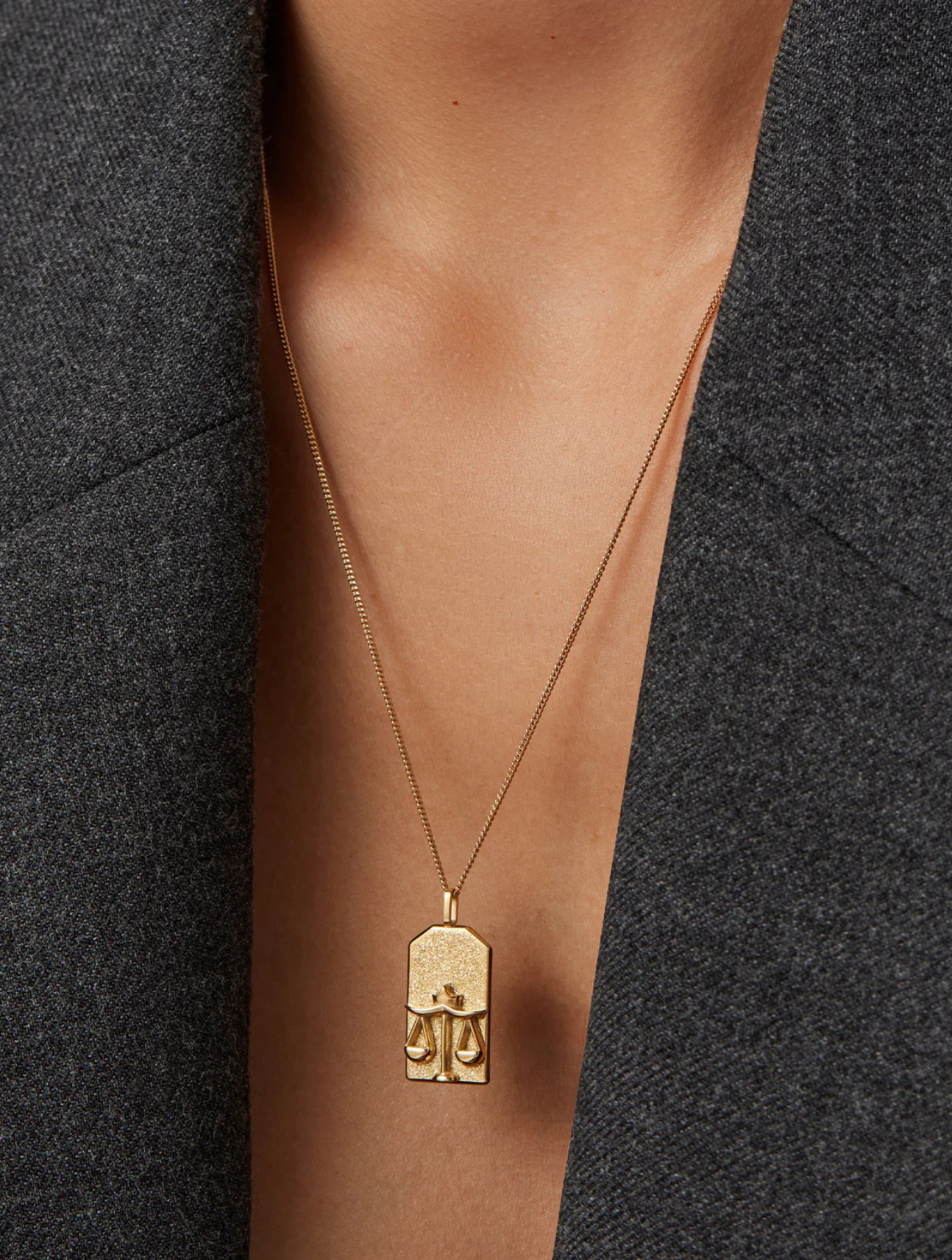 The Libra Zodiac Pendant Necklace