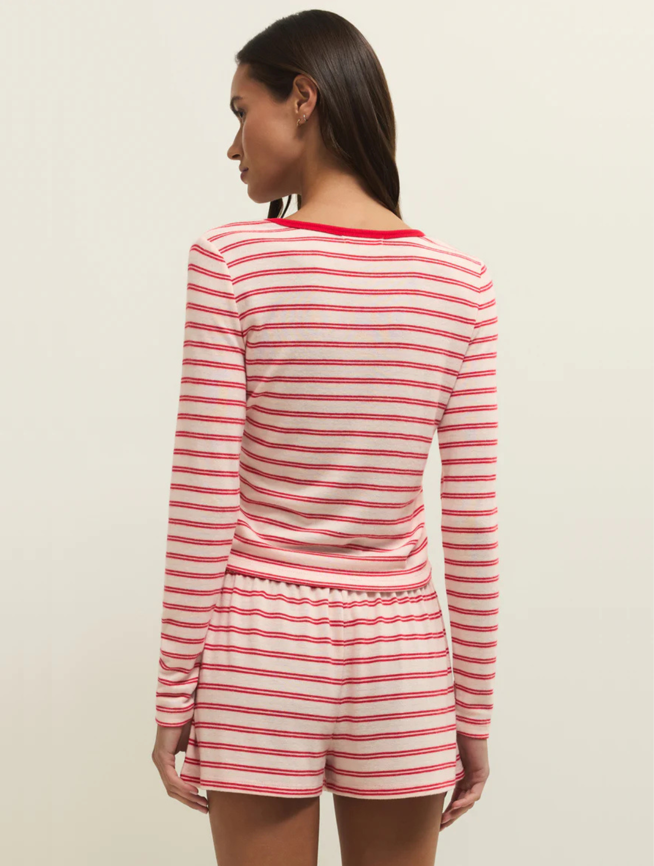 Night In Stripes Long Sleeve Top