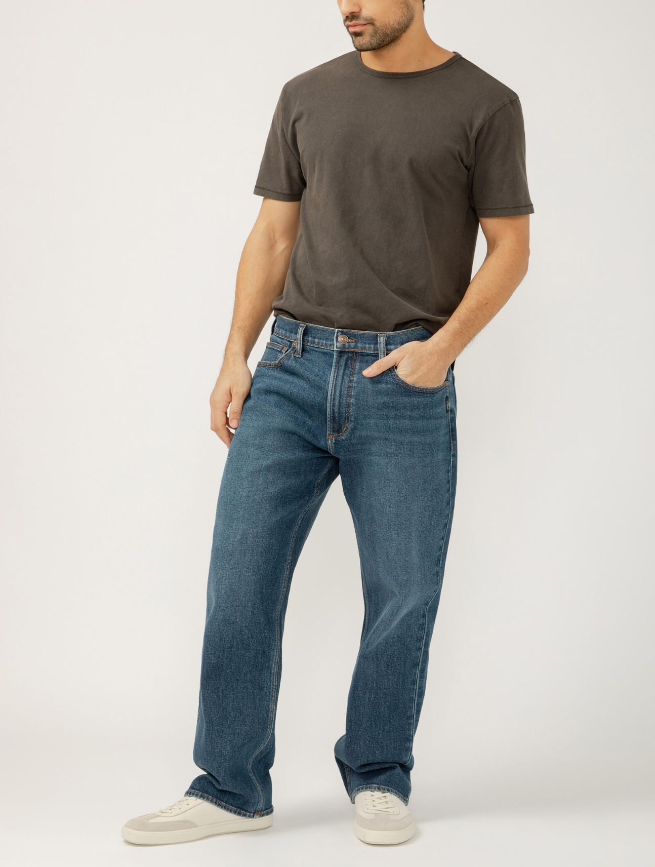 Relaxed Fit Straight Leg Jeans