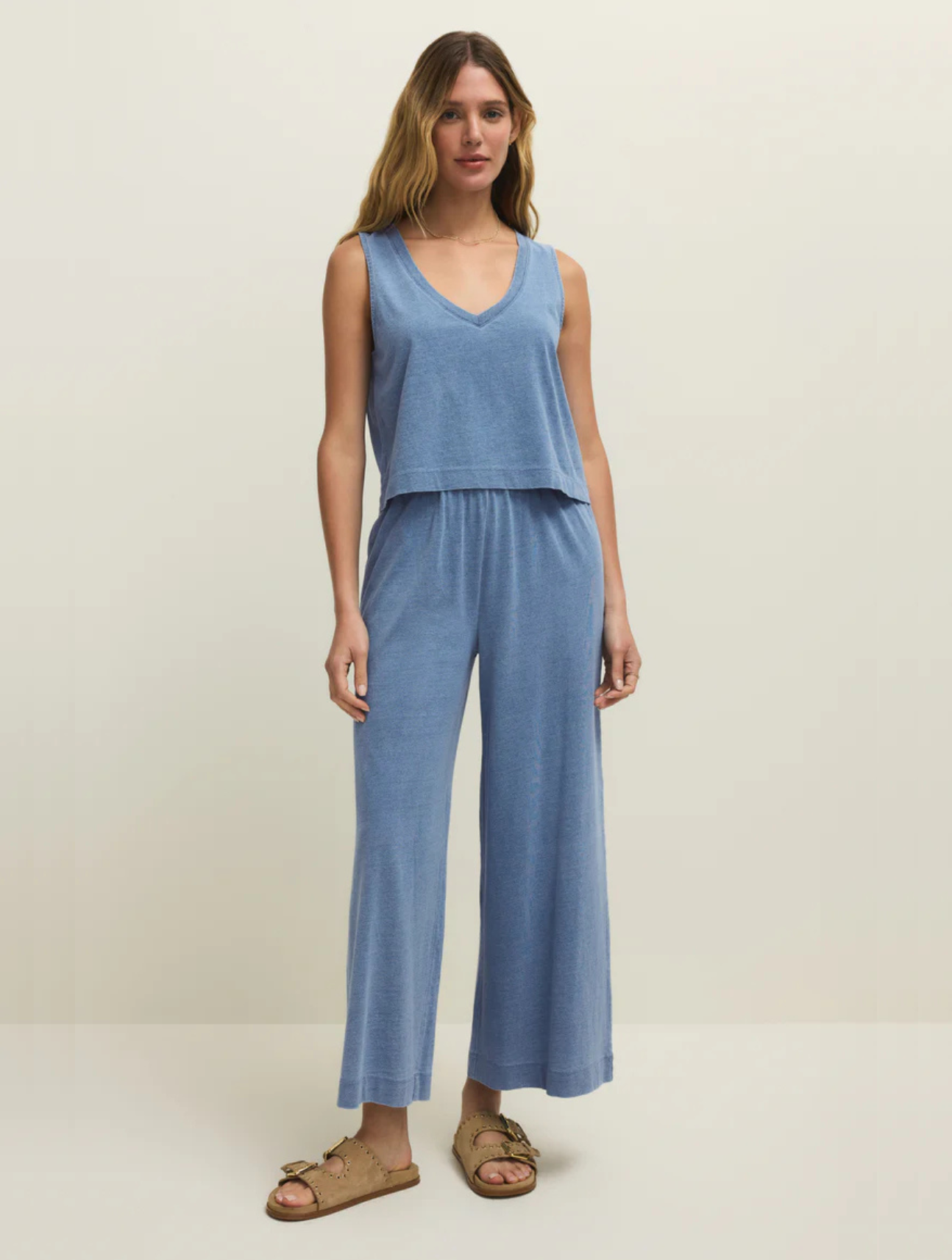 Sloane V-Neck Denim Tank