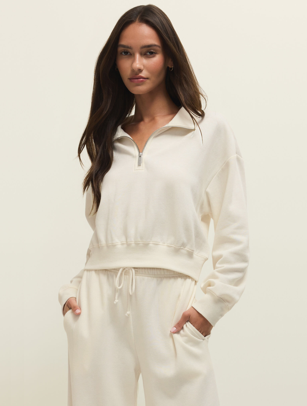 Downtown Half Zip Sweatshirt