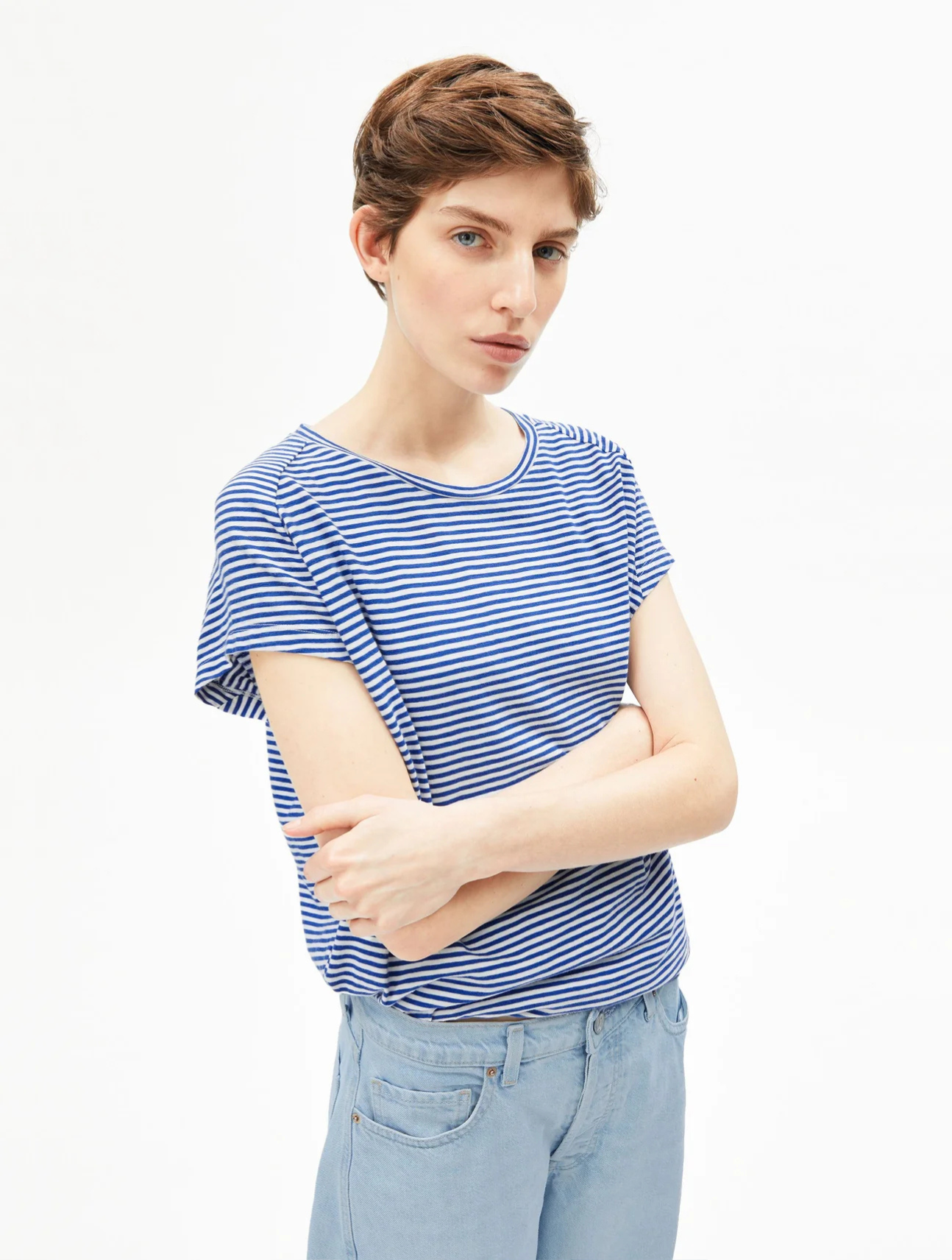 Slub Jersey Stripe T-Shirt
