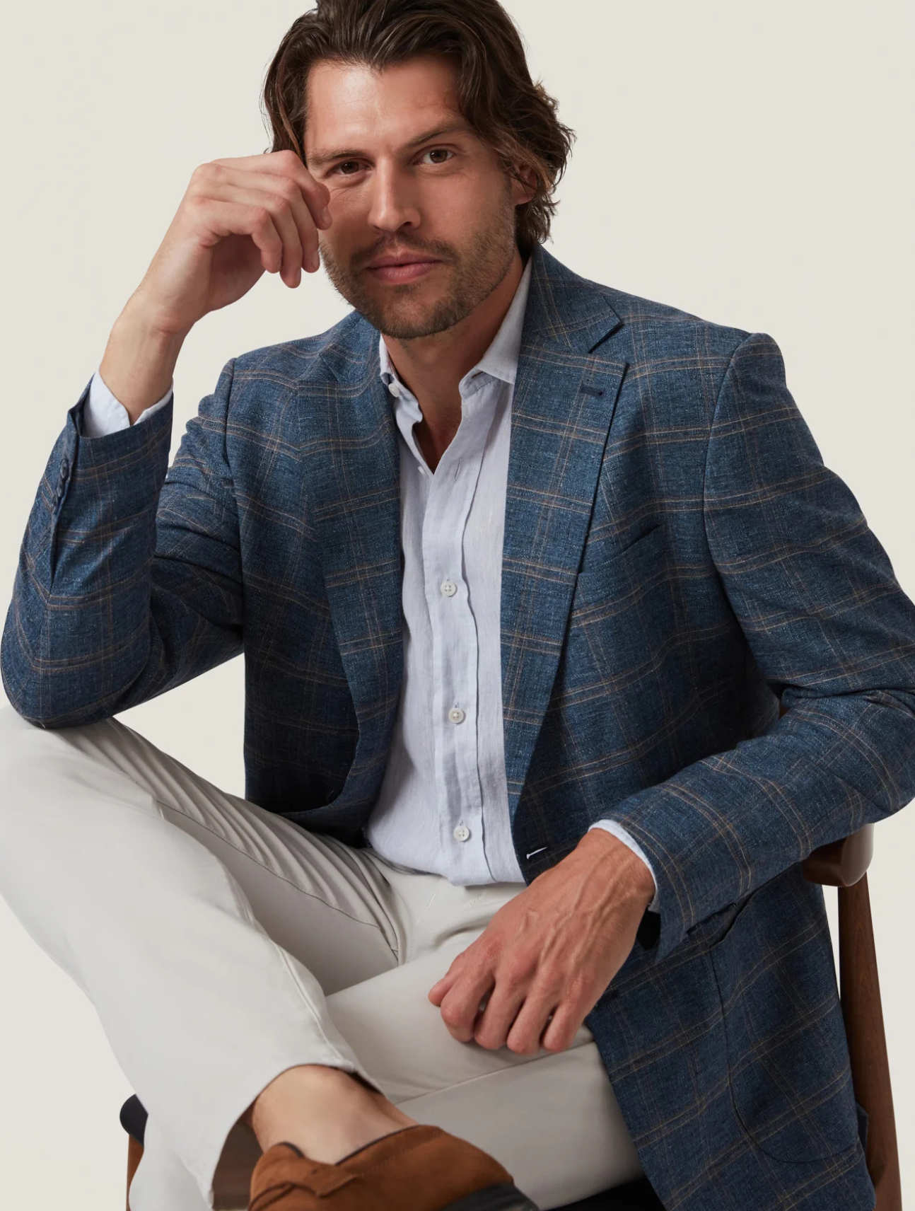 Matteo Checked Blazer