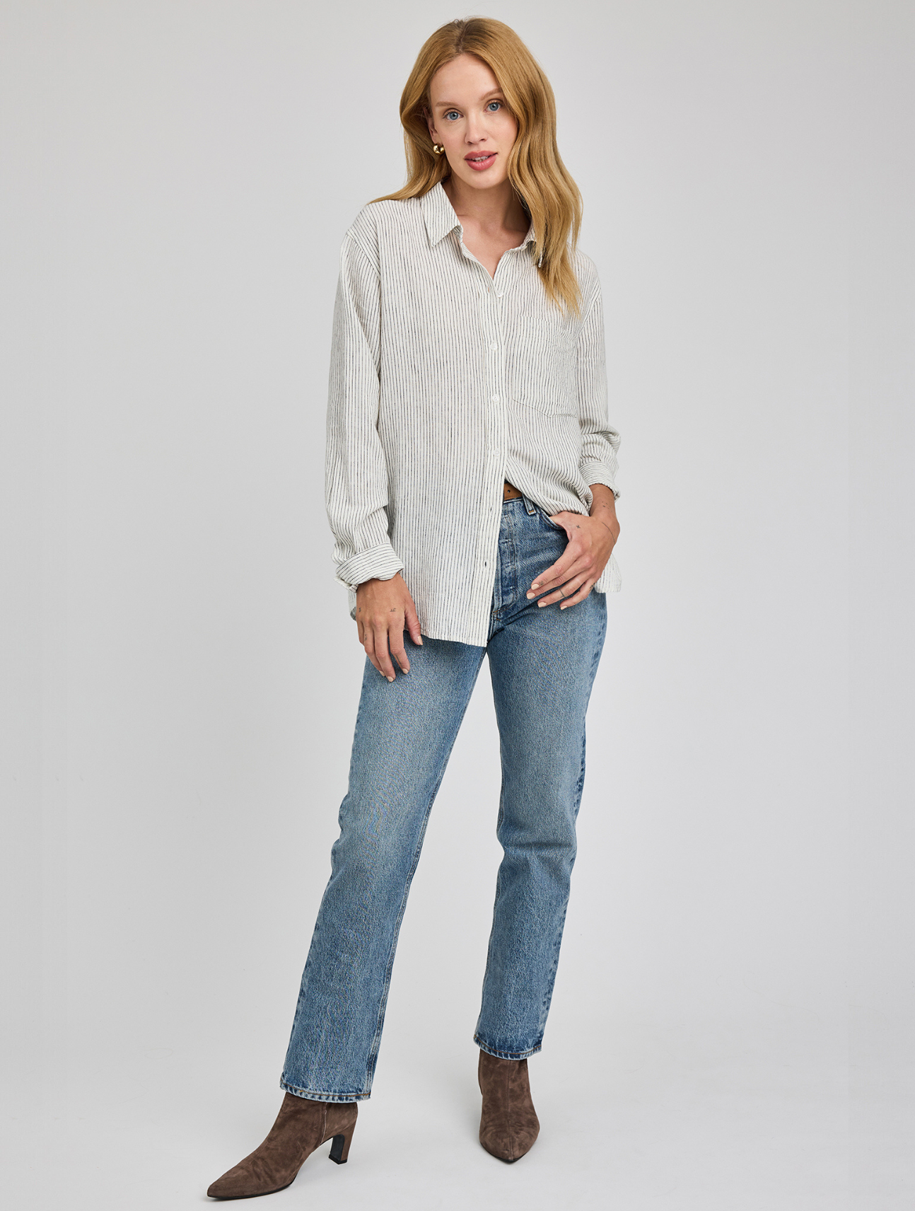 Dominique Button Down