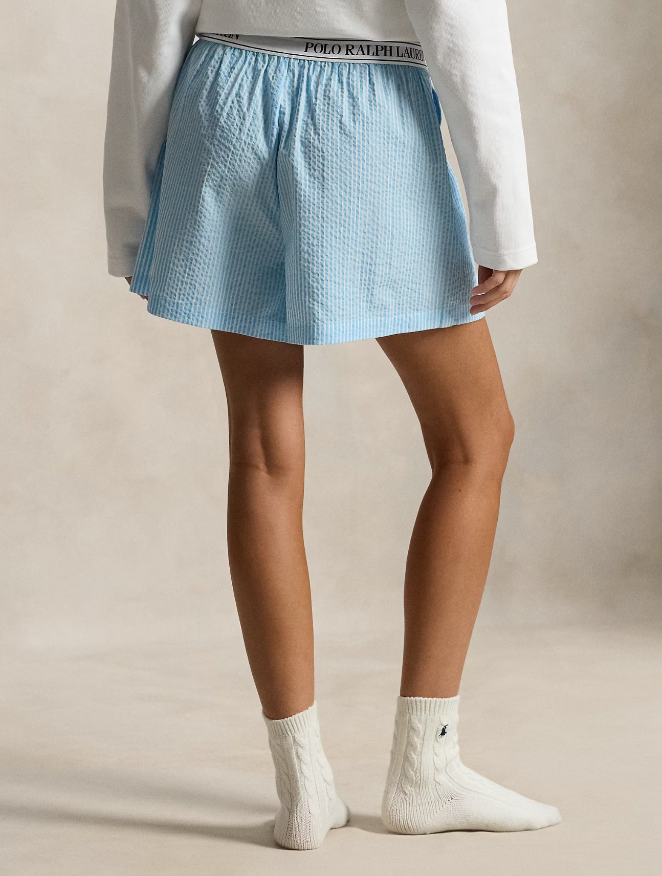 Cotton Seersucker Boxer Short